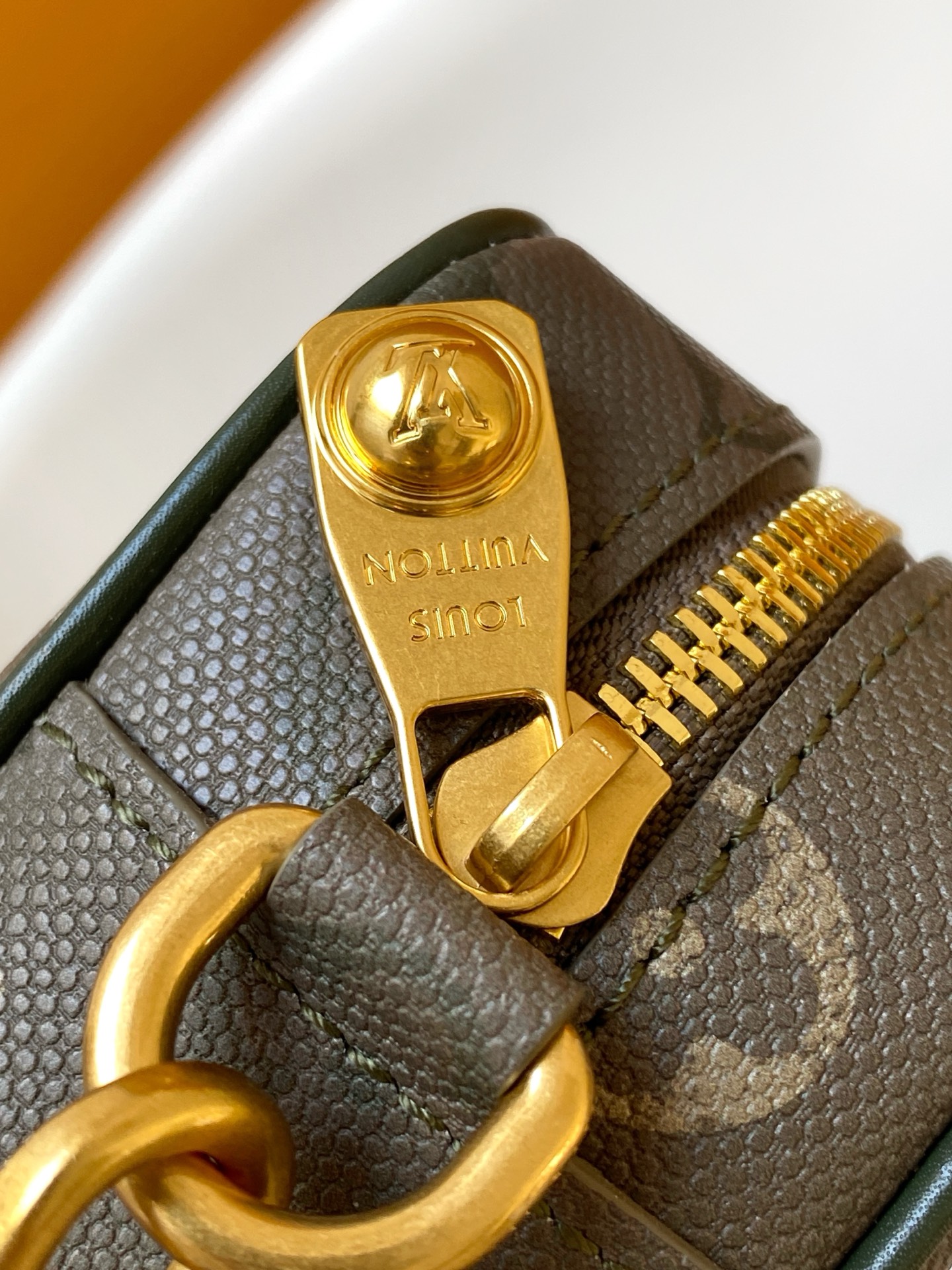 LV 一比一 Monogram灰綠拼接相機包 斜挎單肩小方包