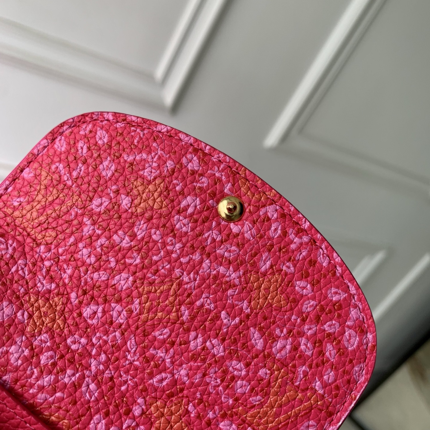 LV 原單壓紋短夾 一比一精品零錢包 女用摺疊卡夾