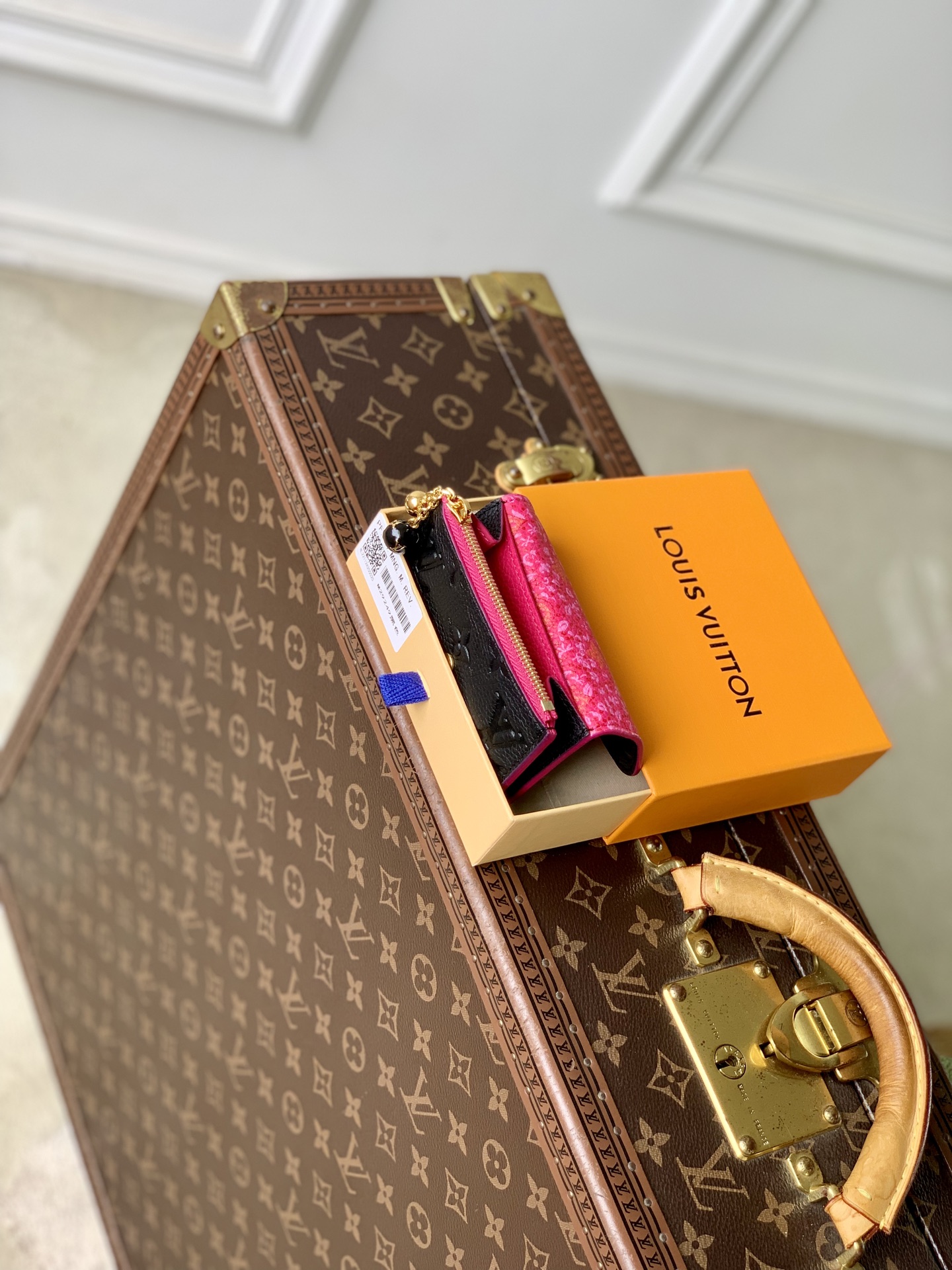 LV 原單壓紋短夾 一比一精品零錢包 女用摺疊卡夾