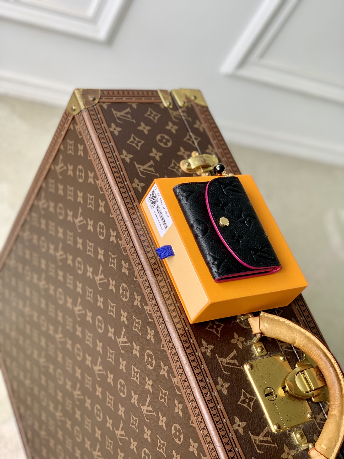 LV 原單壓紋短夾 一比一精品零錢包 女用摺疊卡夾