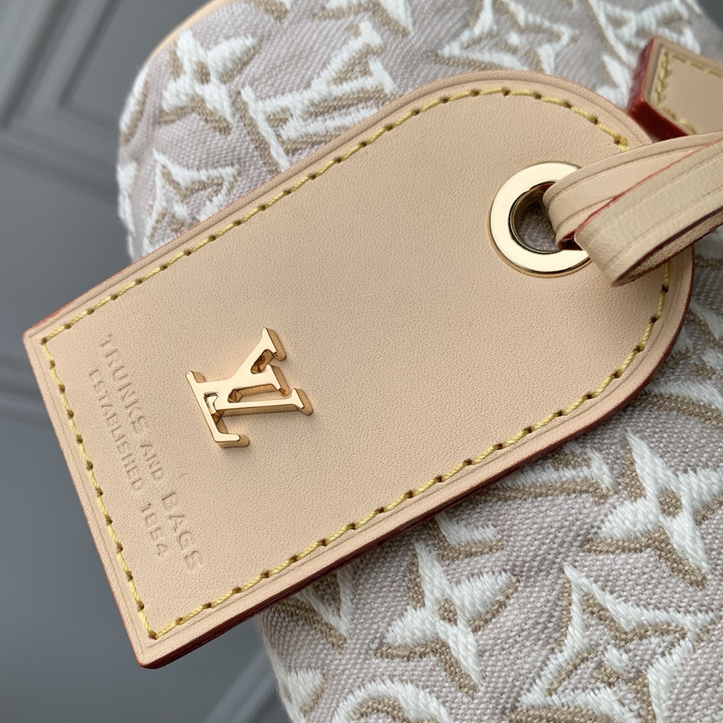 LV 高仿Speedy迷你包 一比一白色老花手提斜背包