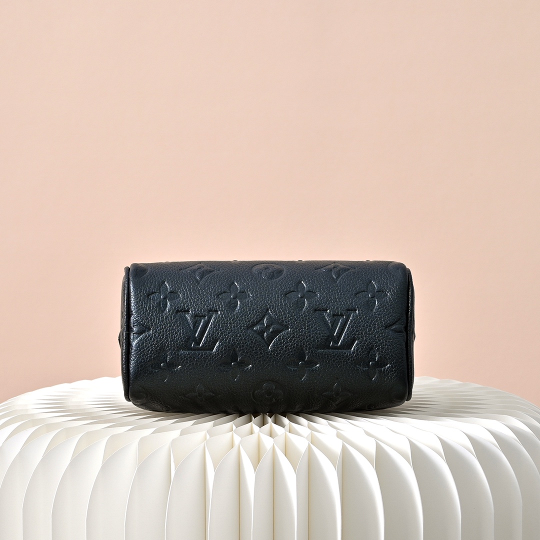 LV A貨迷你手提包 Speedy Nano 黑色斜背兩用款