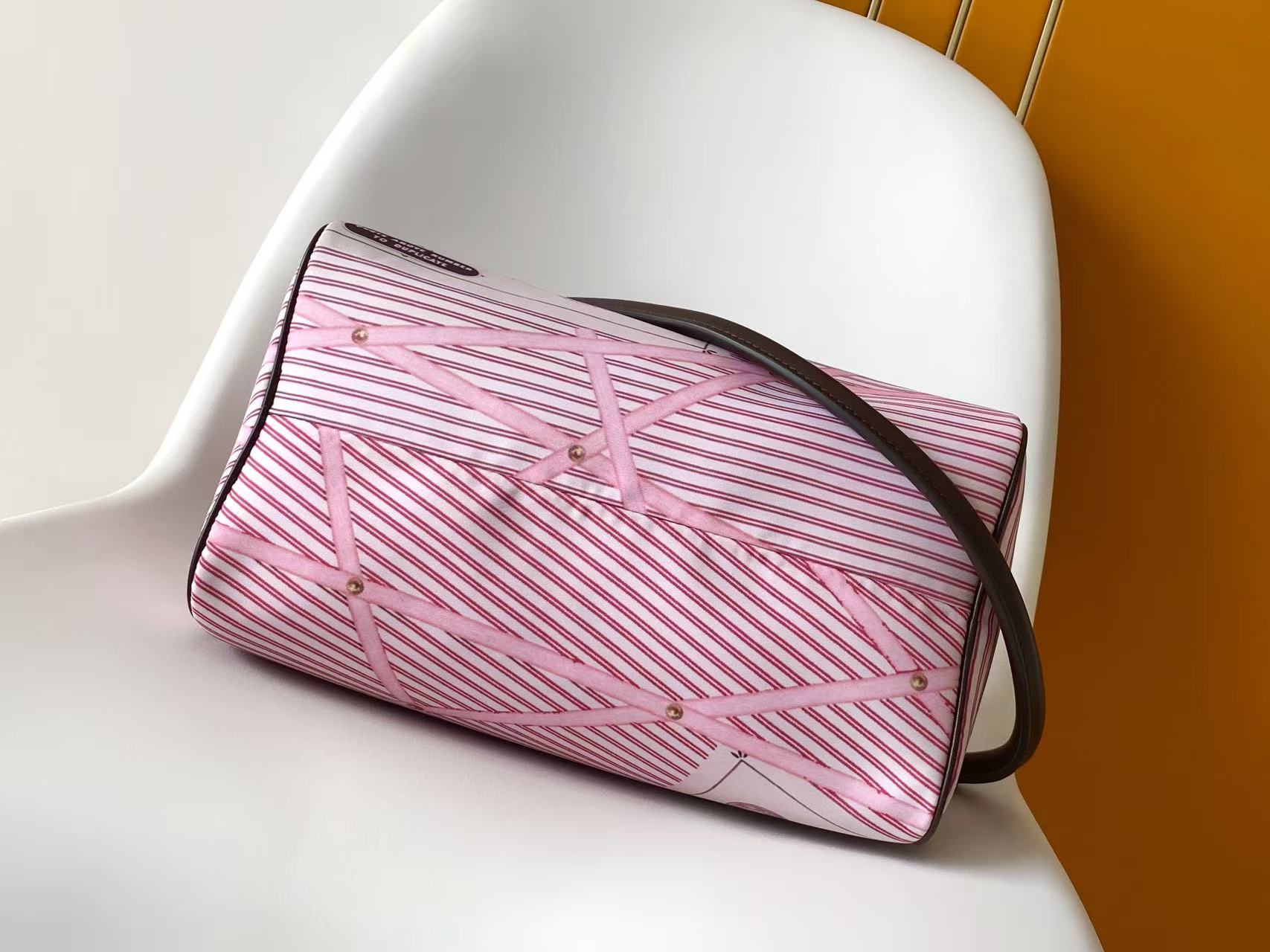LV一比一Speedy粉色印花手提包 女士斜挎包復刻款精品包包