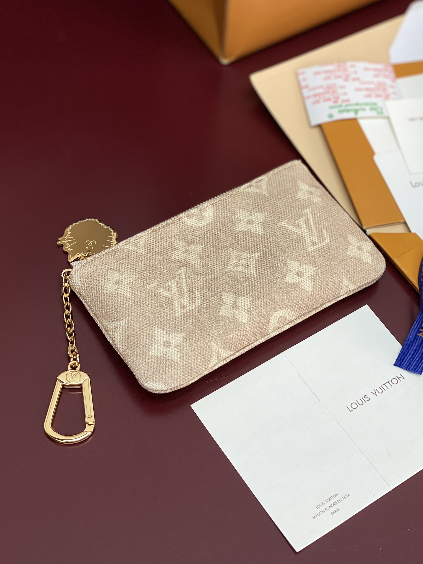 LV A貨 Monogram 帆布零錢包 米白配色掛飾收納小包| 12 LV A貨 Monogram 帆布零錢包 米白配色掛飾收納小包