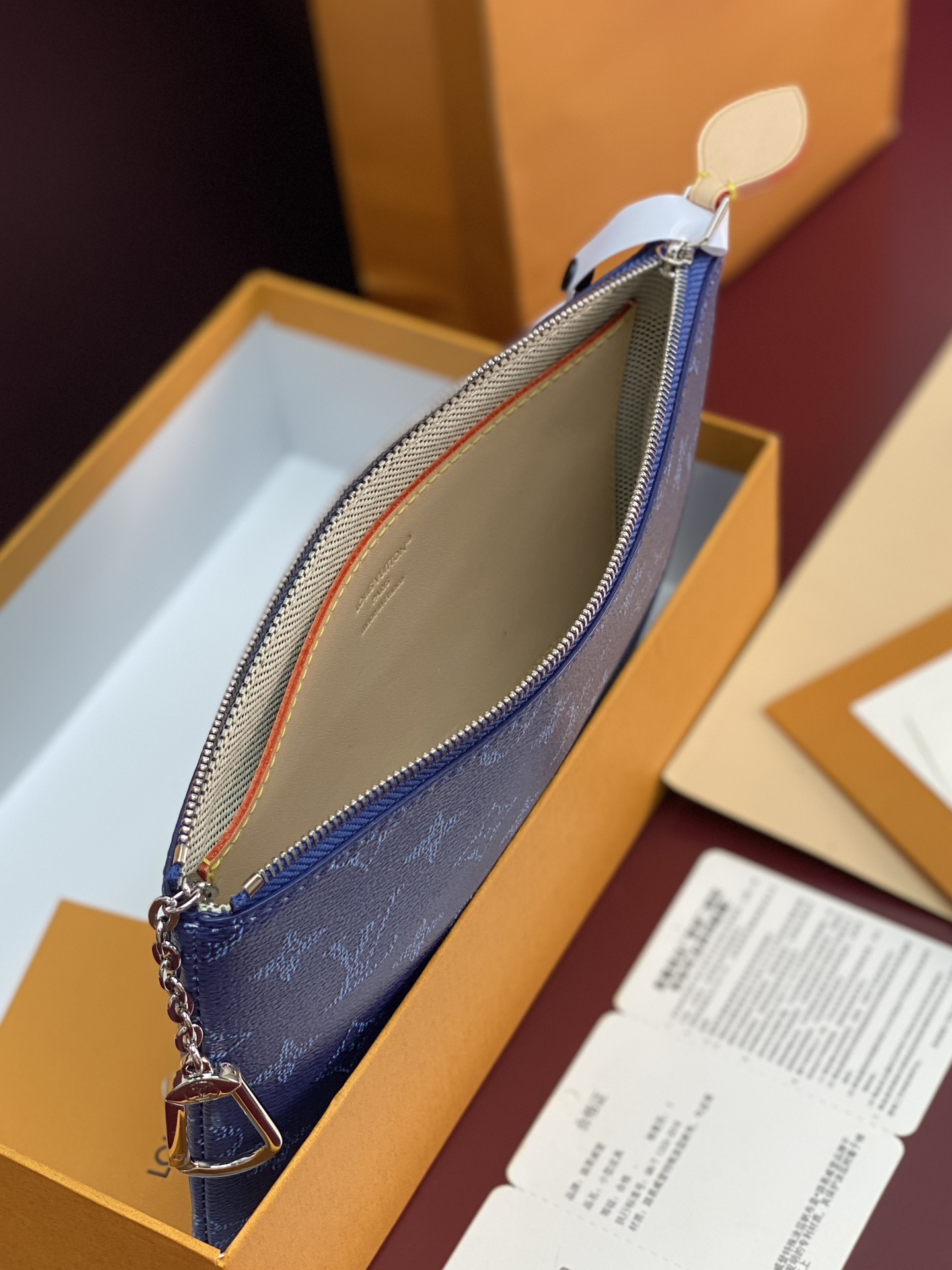 LV 一比一 Monogram 藍色拉鍊零錢包 女款精品收納小包| 12 LV 一比一 Monogram 藍色拉鍊零錢包 女款精品收納小包