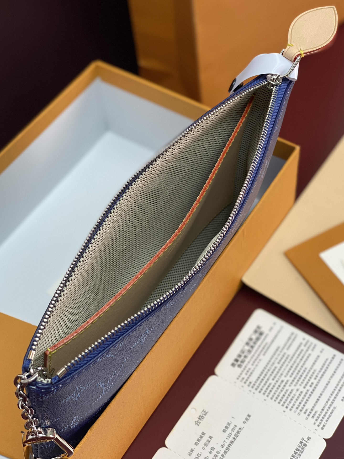 LV 一比一 Monogram 藍色拉鍊零錢包 女款精品收納小包| 11 LV 一比一 Monogram 藍色拉鍊零錢包 女款精品收納小包