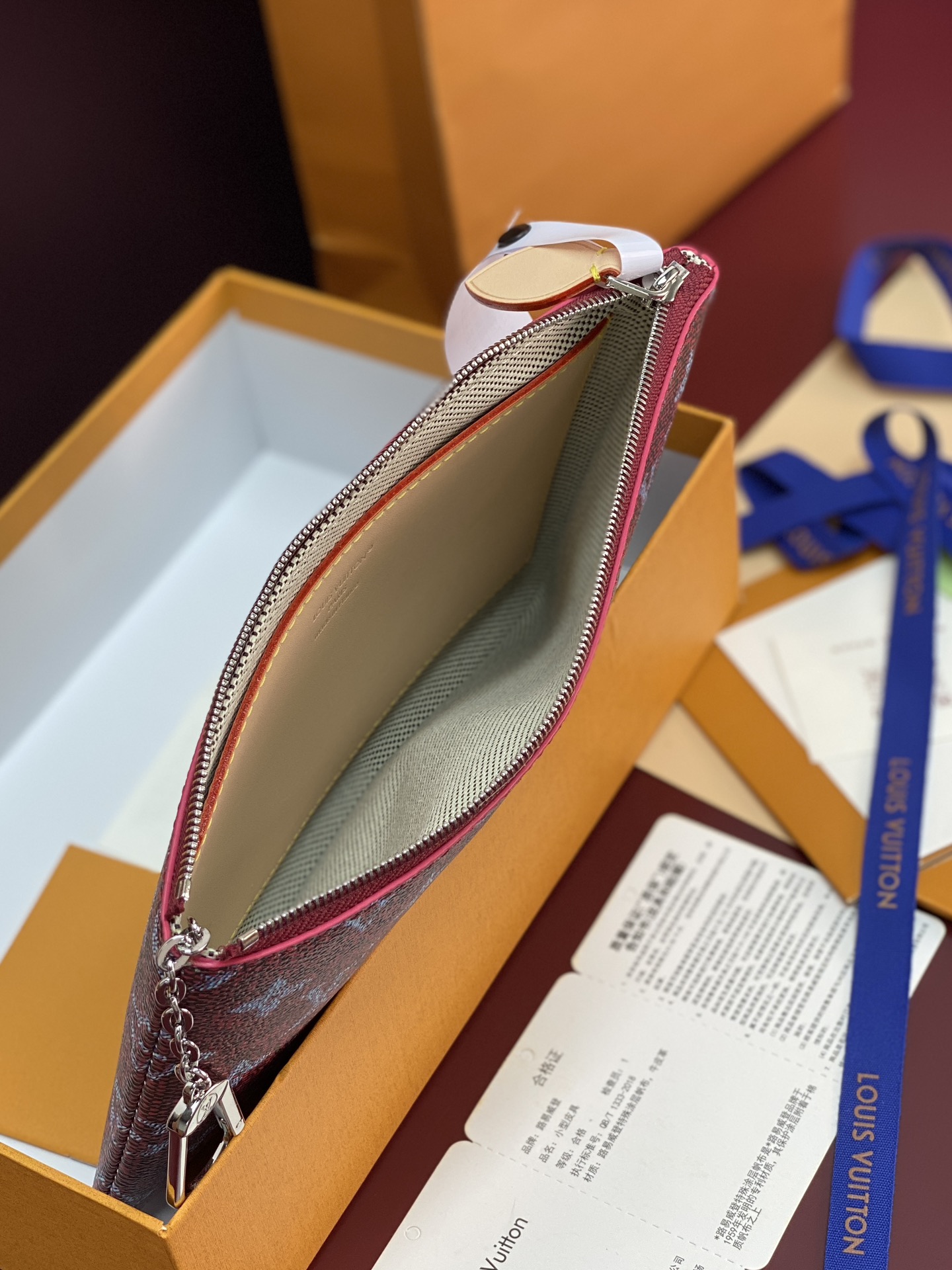 LV A貨 Monogram 酒紅色拉鍊零錢包 女款精品小包| 11 LV A貨 Monogram 酒紅色拉鍊零錢包 女款精品小包