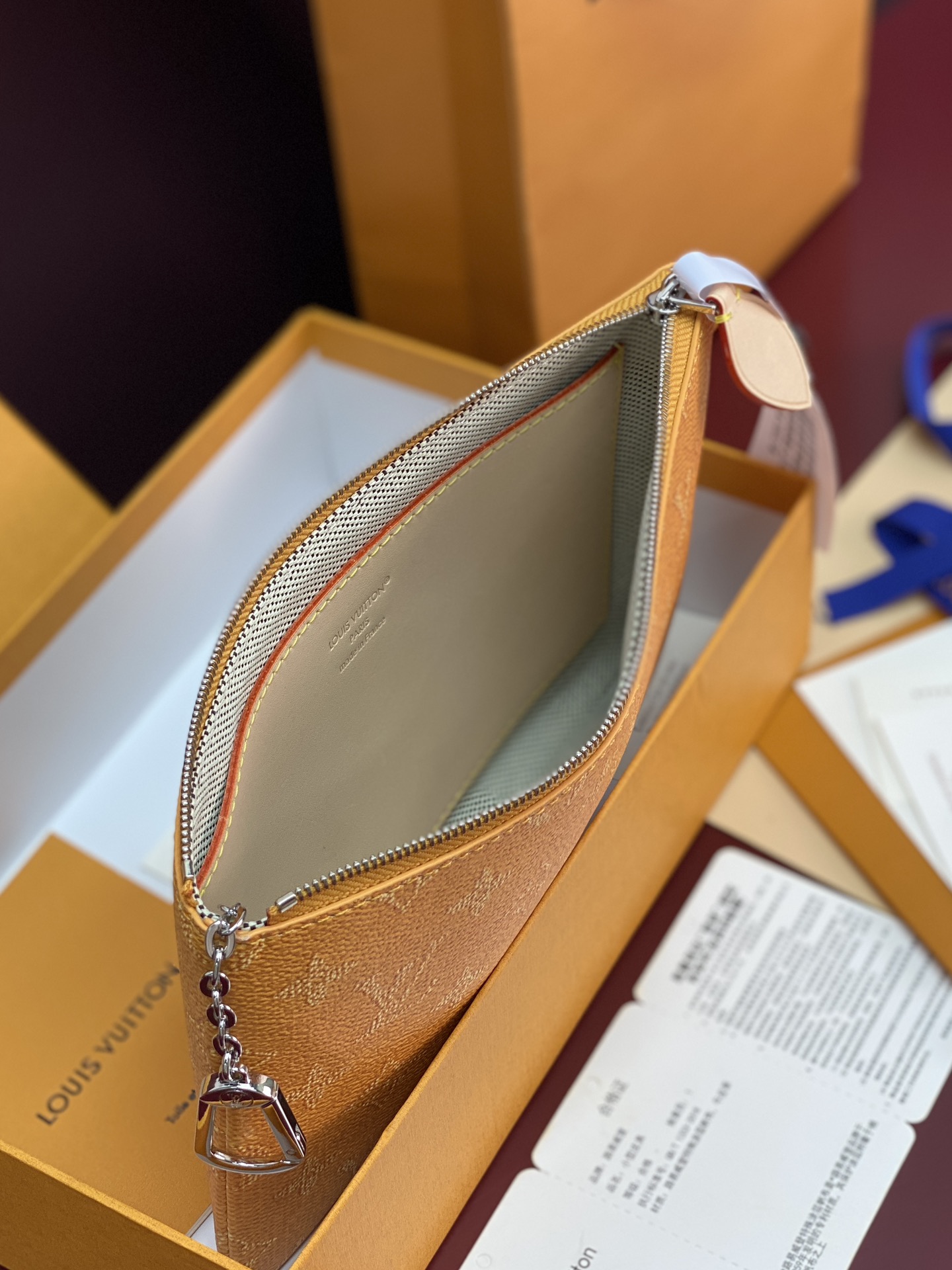 LV 復刻 Monogram 黃色拉鍊零錢包 女款輕奢收納小包| 12 LV 復刻 Monogram 黃色拉鍊零錢包 女款輕奢收納小包