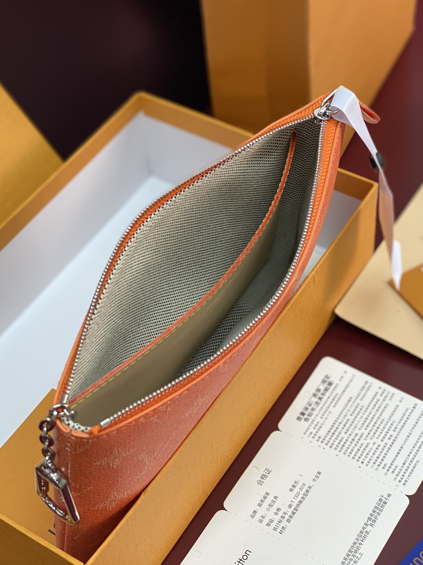LV 原單 Monogram 橘色拉鍊零錢包 女款收納包 輕奢時尚款| 10 LV 原單 Monogram 橘色拉鍊零錢包 女款收納包 輕奢時尚款
