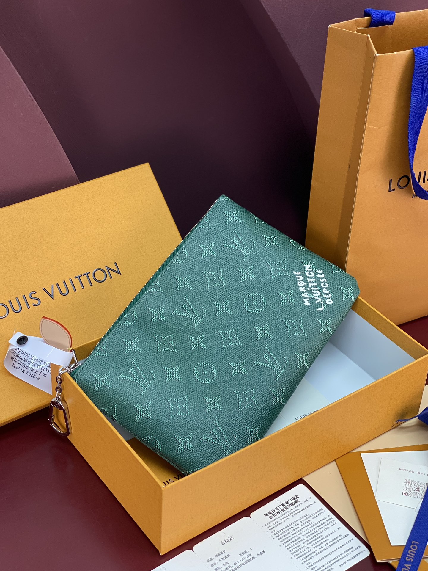 LV A貨 Monogram 翡翠綠拉鍊零錢包 女款精品收納小包| 11 LV A貨 Monogram 翡翠綠拉鍊零錢包 女款精品收納小包