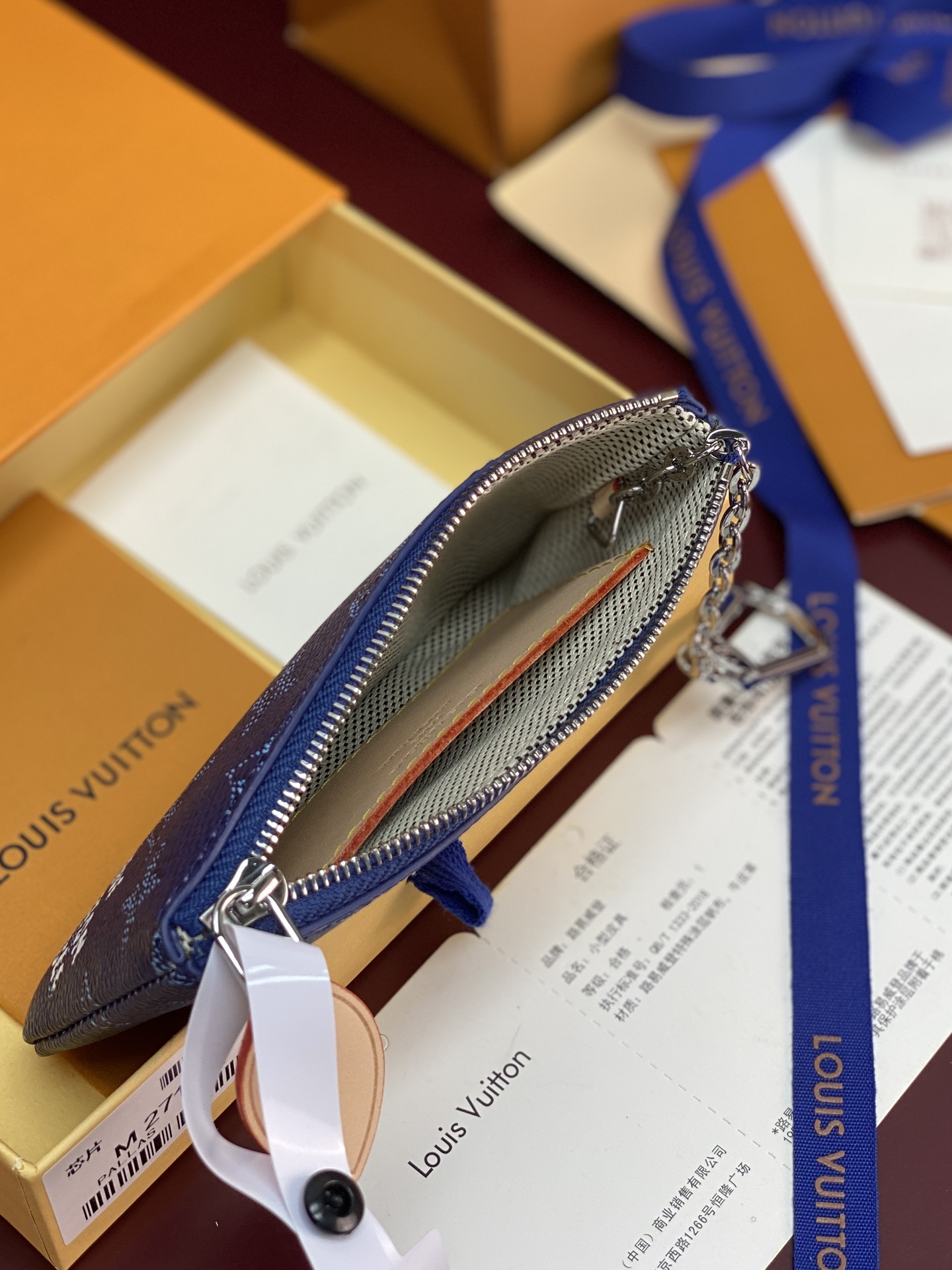 LV 高仿 Monogram 紫藍色迷你零錢包 女款掛飾卡包| 11 LV 高仿 Monogram 紫藍色迷你零錢包 女款掛飾卡包
