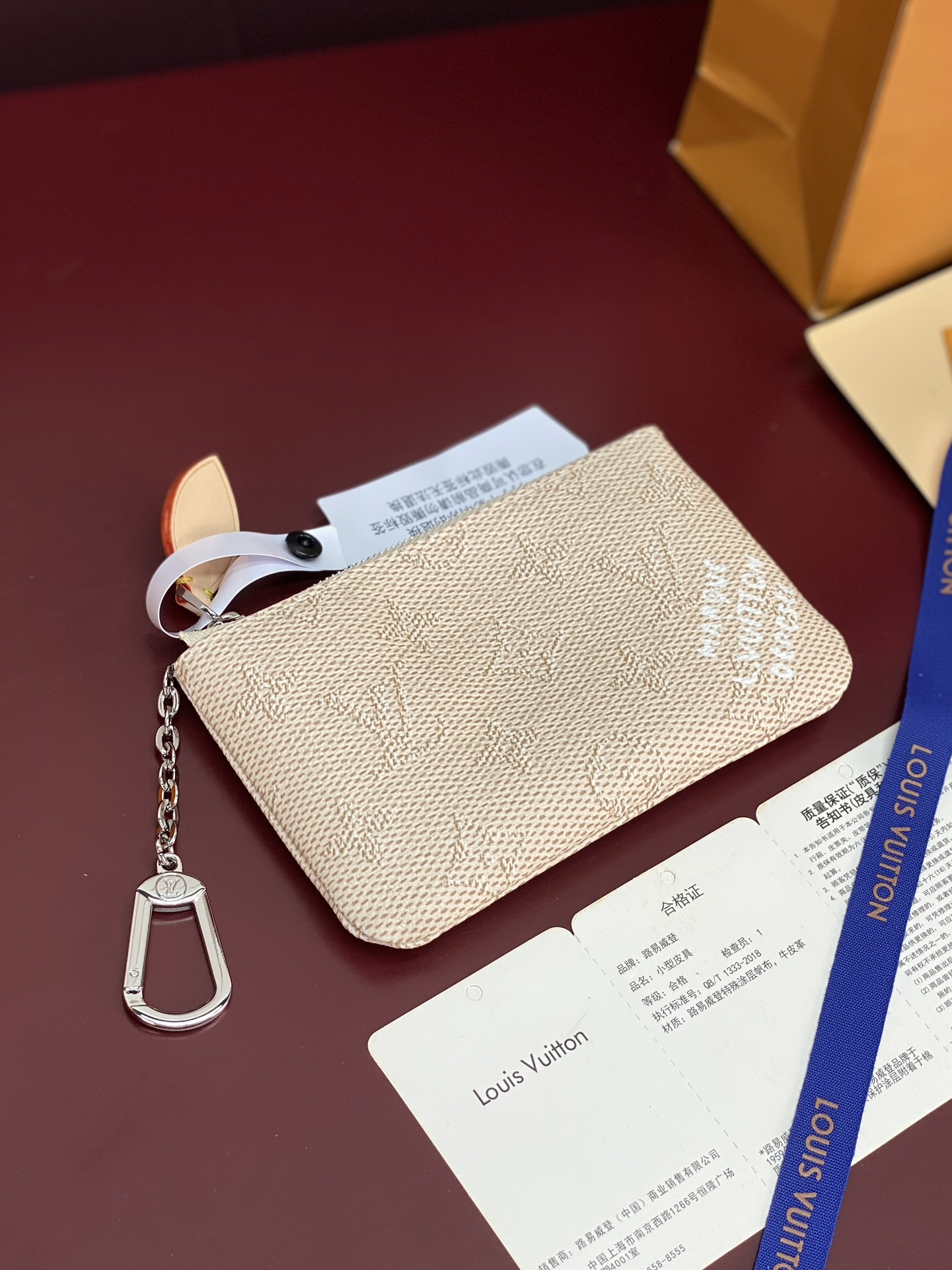 LV 一比一 Monogram 米白色迷你零錢包 女款精品卡包| 12 LV 一比一 Monogram 米白色迷你零錢包 女款精品卡包