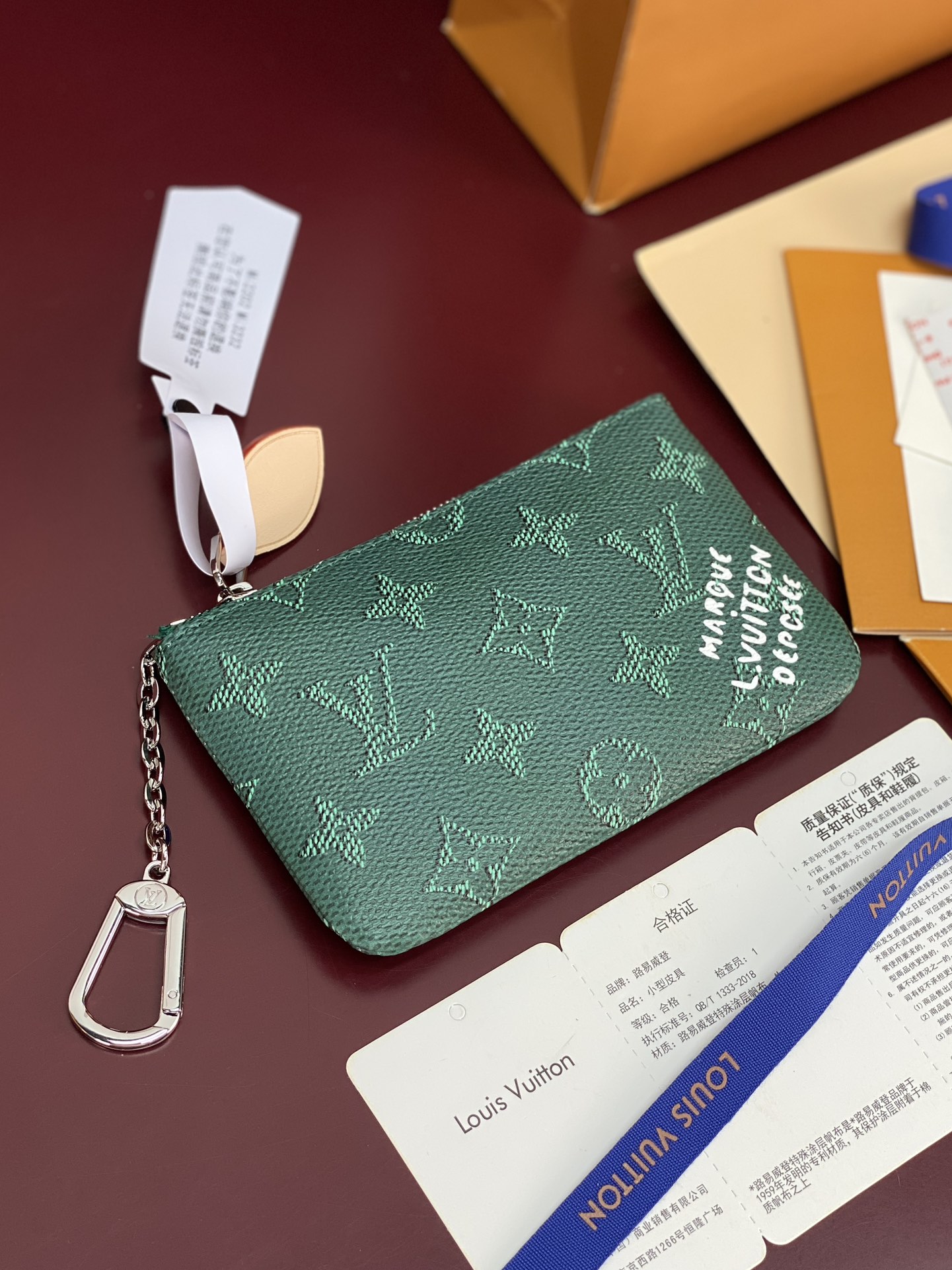 LV 原單 Monogram 墨綠色迷你零錢包 女款掛飾卡包 精品配件| 13 LV 原單 Monogram 墨綠色迷你零錢包 女款掛飾卡包 精品配件