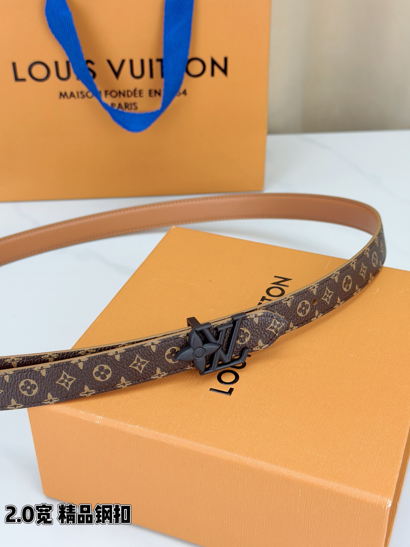 LV 復刻女款 Monogram 細版黑扣腰帶 百搭時尚款| 14 LV 復刻女款 Monogram 細版黑扣腰帶 百搭時尚款