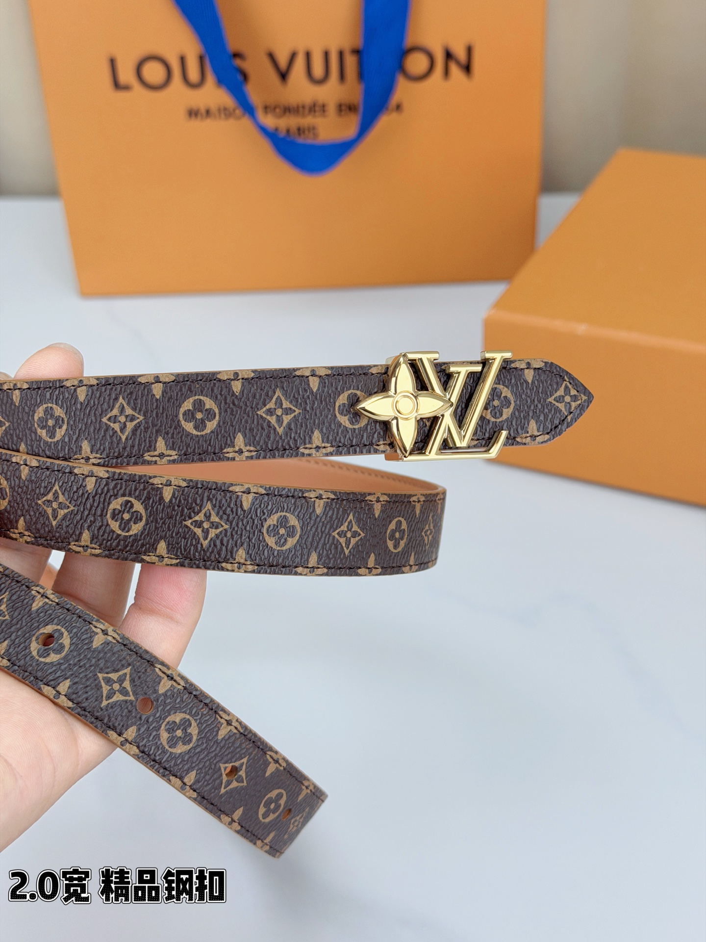 LV 復刻女款 Monogram 細版黑扣腰帶 百搭時尚款| 12 LV 復刻女款 Monogram 細版黑扣腰帶 百搭時尚款