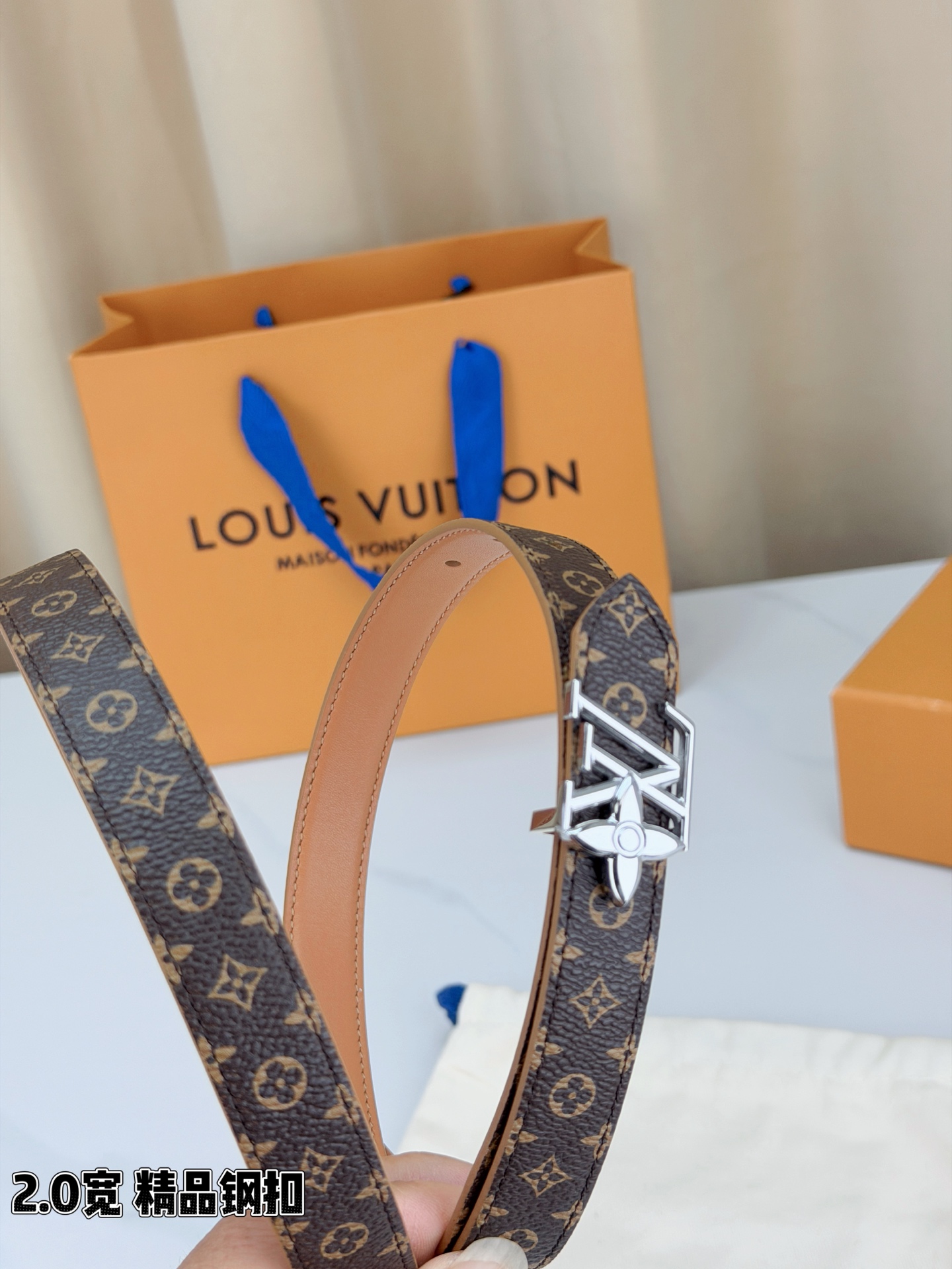 LV 復刻女款 Monogram 細版黑扣腰帶 百搭時尚款| 7 LV 復刻女款 Monogram 細版黑扣腰帶 百搭時尚款