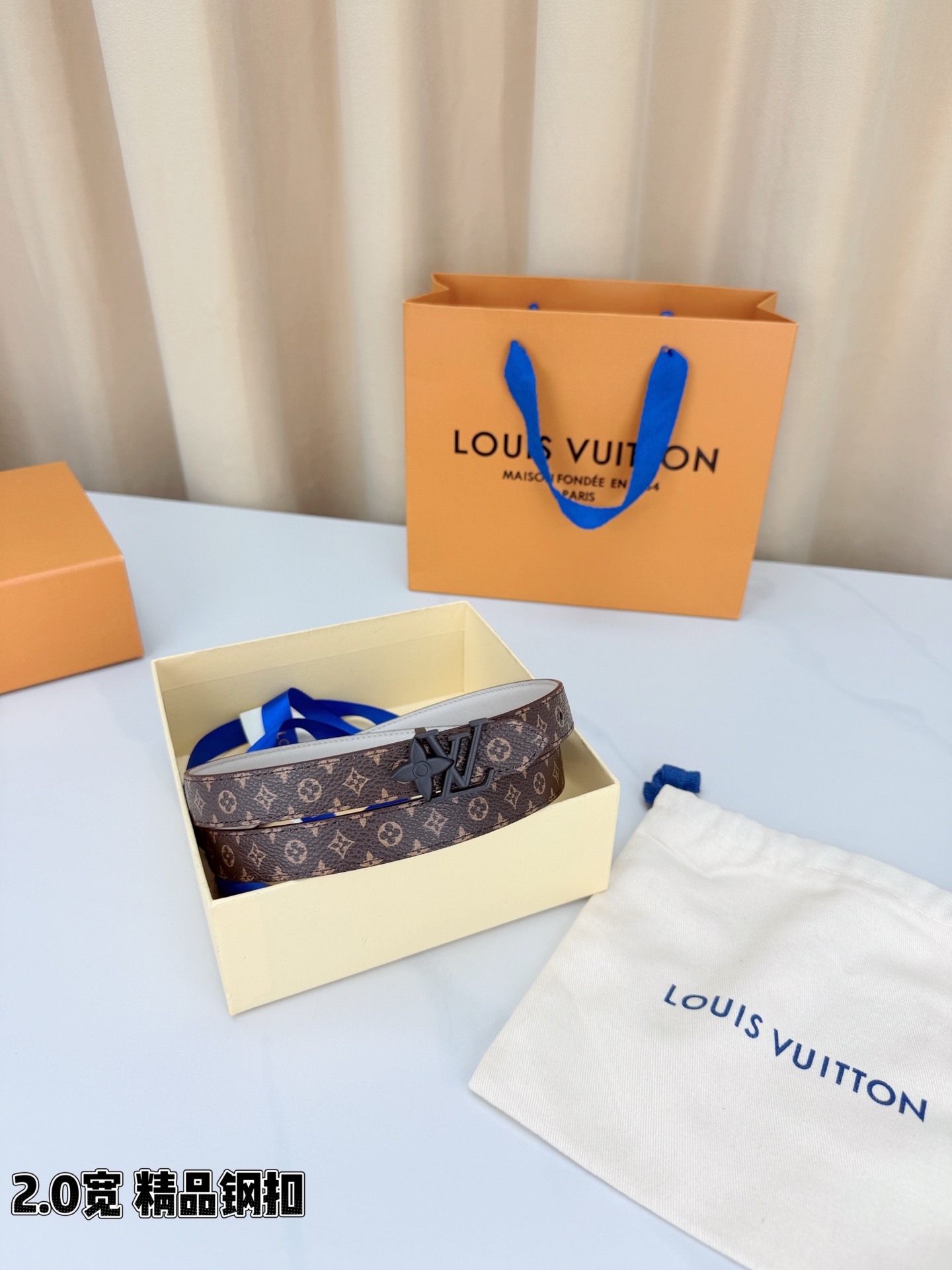 LV 一比一女款 Monogram 細版銀扣腰帶 氣質穿搭款