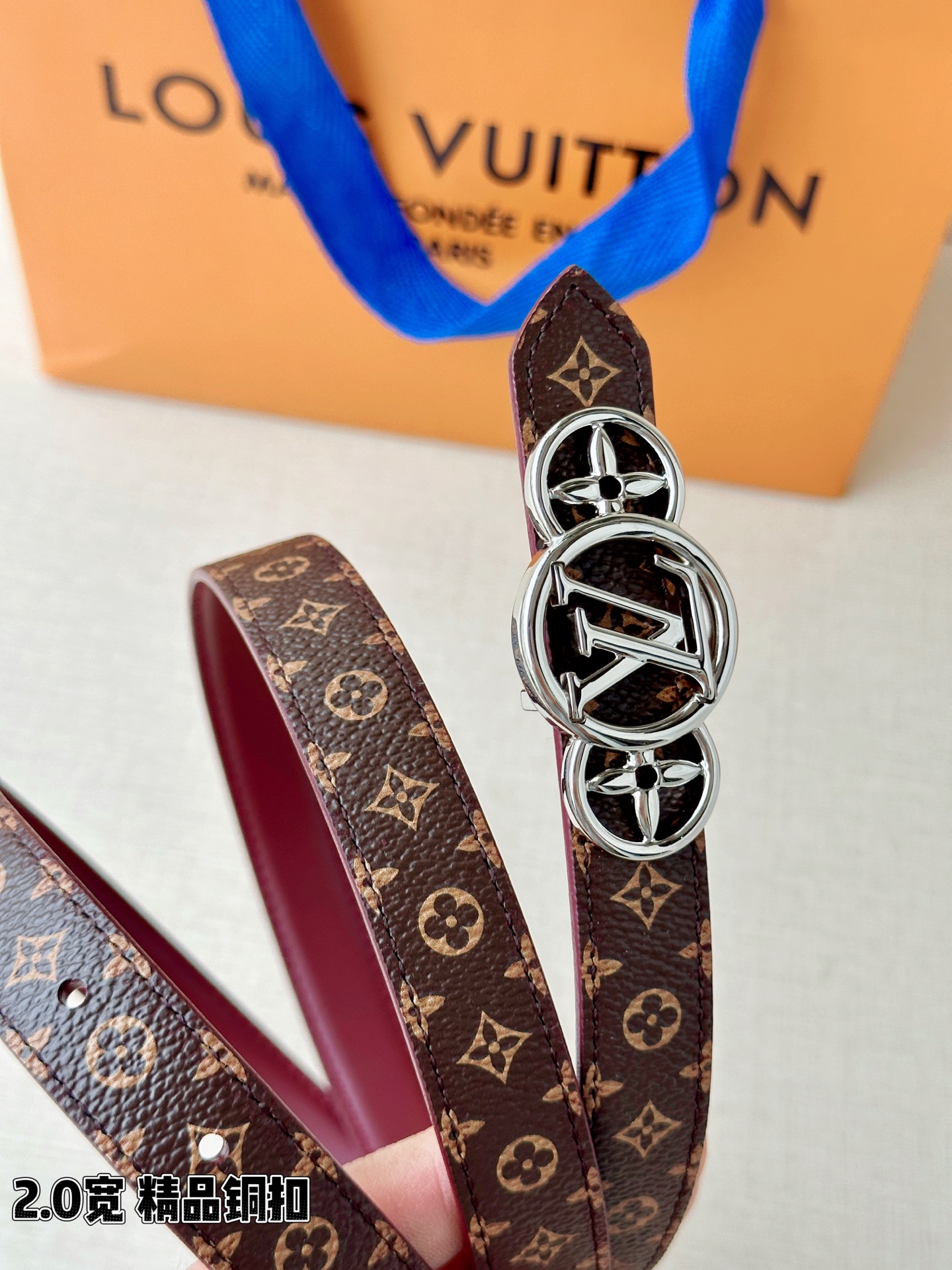 LV 高仿女款 Monogram 圓形LV雙環扣腰帶 時尚氣質款| 13 LV 高仿女款 Monogram 圓形LV雙環扣腰帶 時尚氣質款