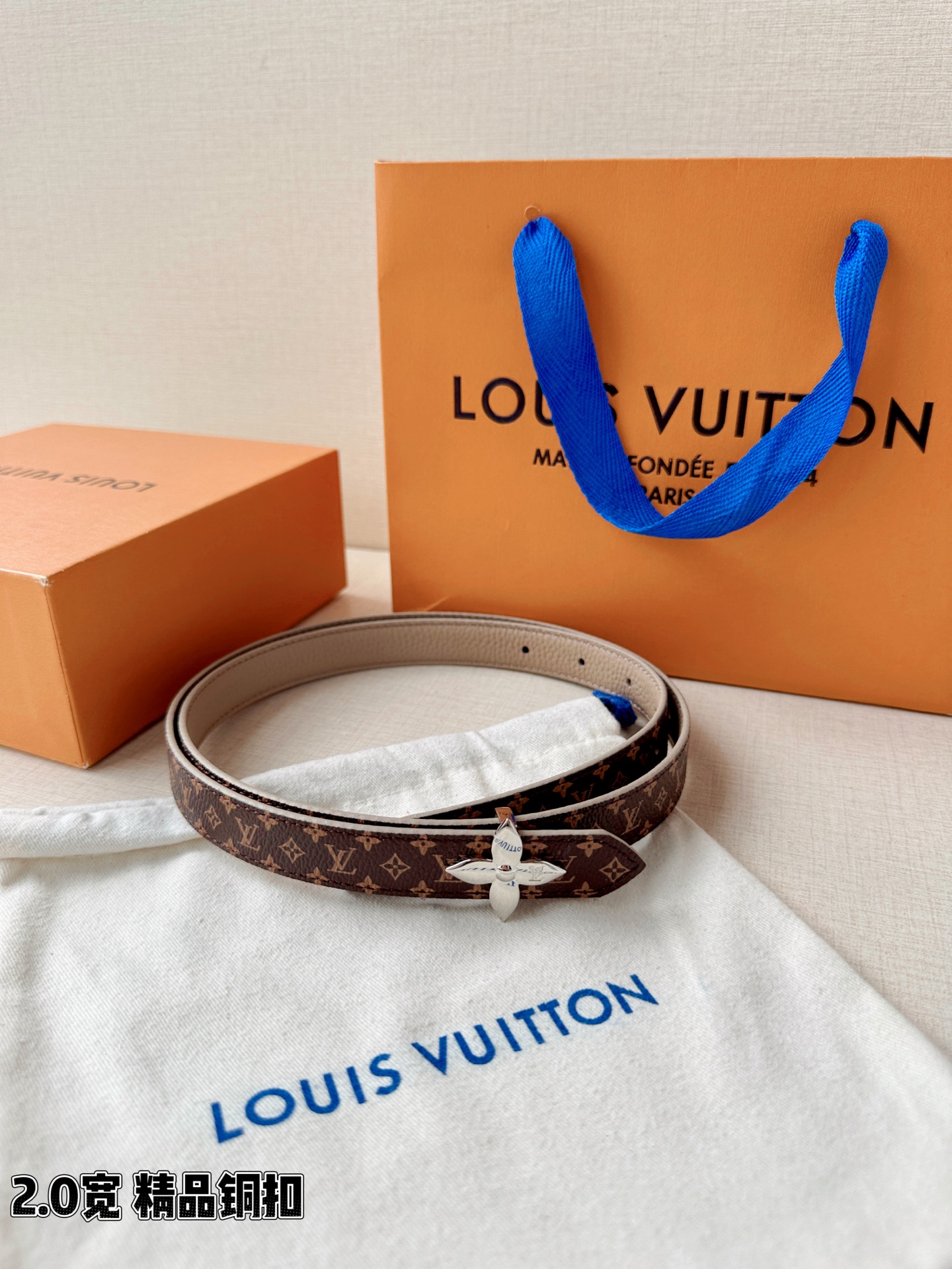 LV A貨女款 Monogram 花朵金扣細版腰帶 優雅百搭款| 12 LV A貨女款 Monogram 花朵金扣細版腰帶 優雅百搭款