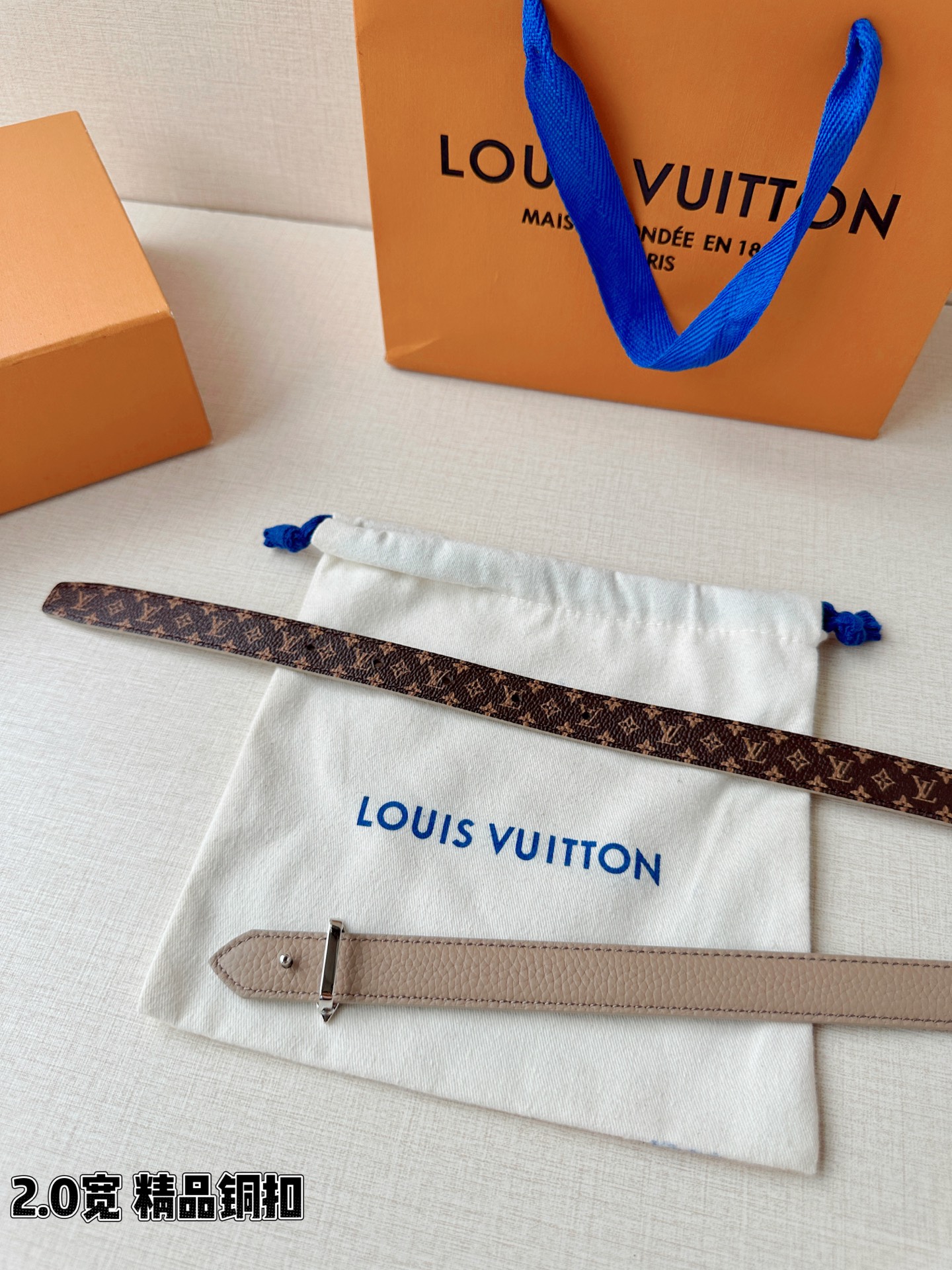 LV A貨女款 Monogram 花朵金扣細版腰帶 優雅百搭款| 7 LV A貨女款 Monogram 花朵金扣細版腰帶 優雅百搭款