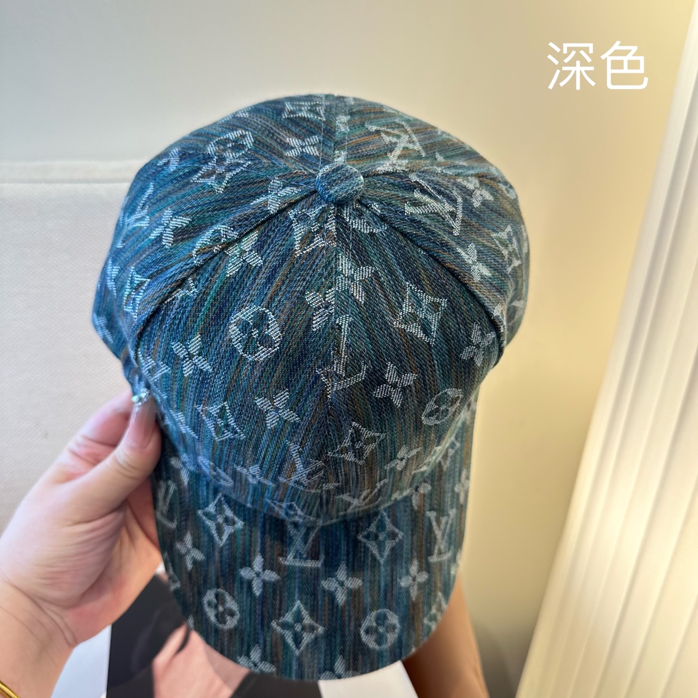 LV 一比一 男/女款 牛仔滿版老花棒球帽 潮流街頭款| 11 LV 一比一 男/女款 牛仔滿版老花棒球帽 潮流街頭款
