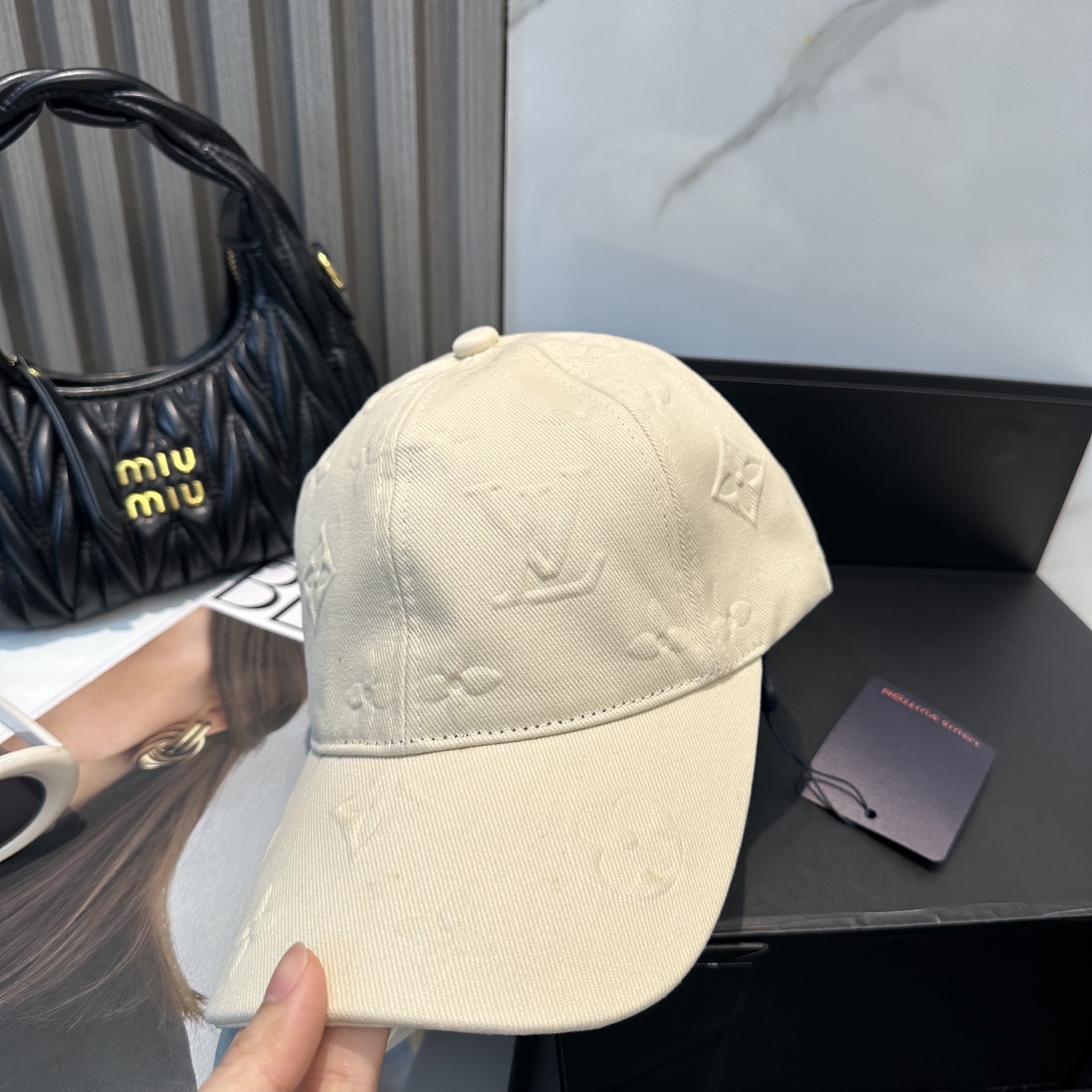 LV 原單 米白老花壓紋棒球帽 輕奢休閒百搭款