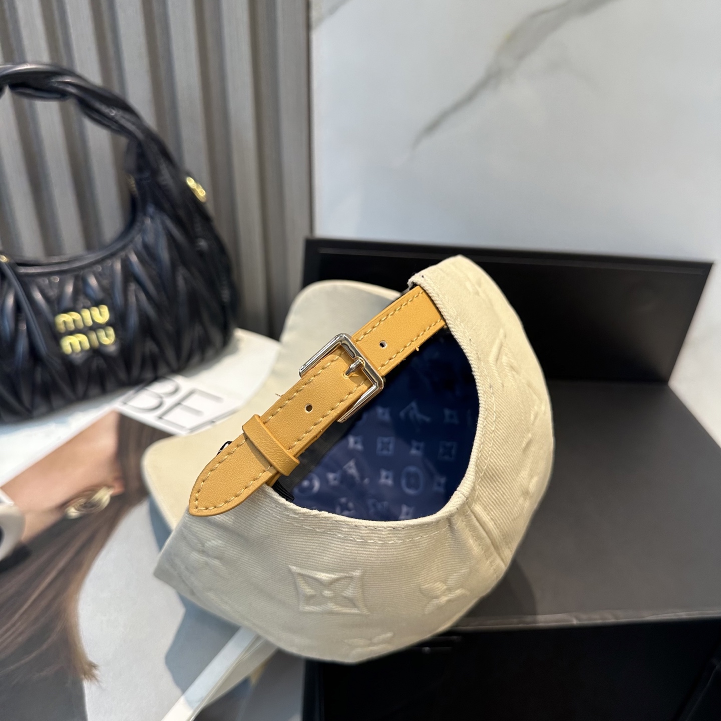 LV 原單 米白老花壓紋棒球帽 輕奢休閒百搭款