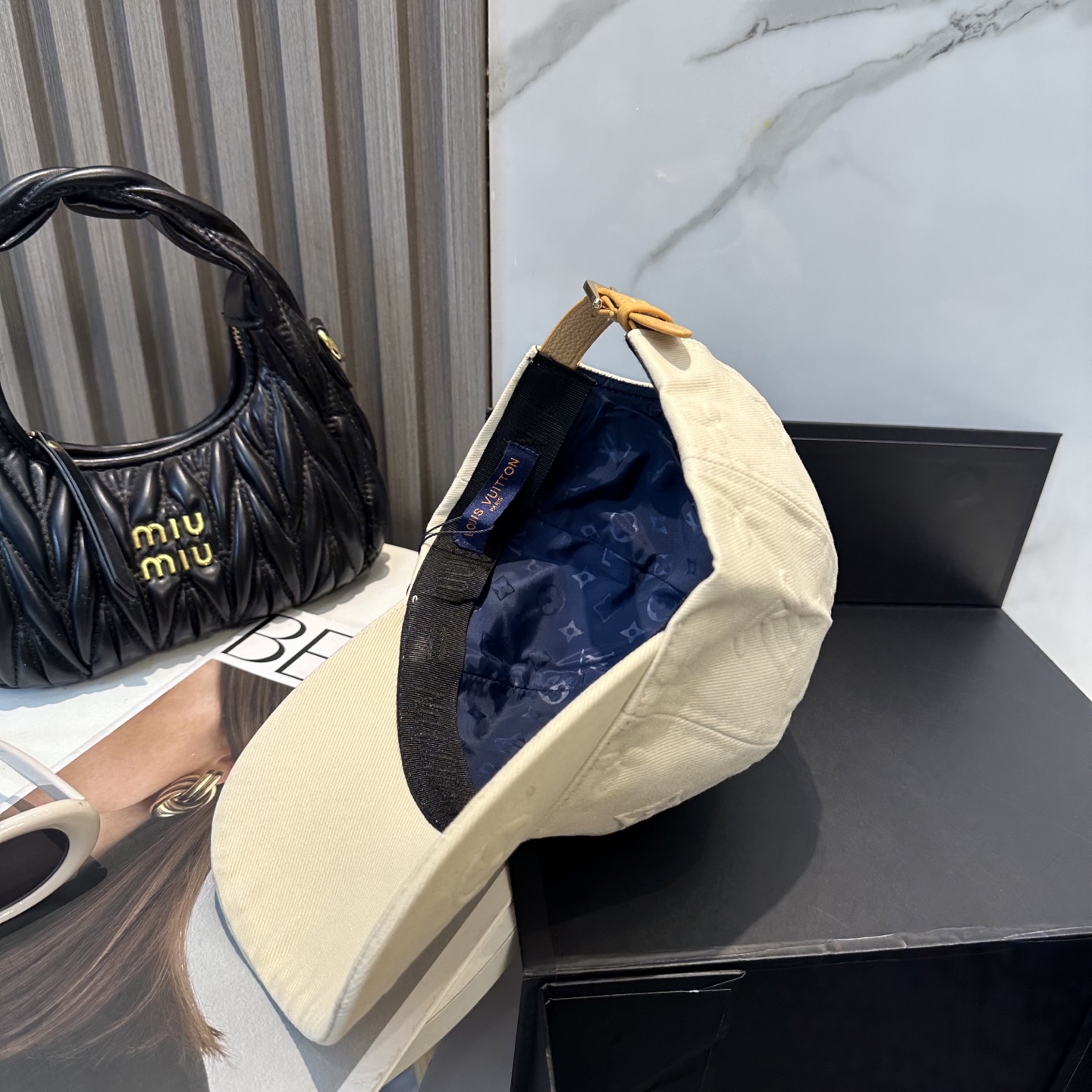 LV 原單 米白老花壓紋棒球帽 輕奢休閒百搭款