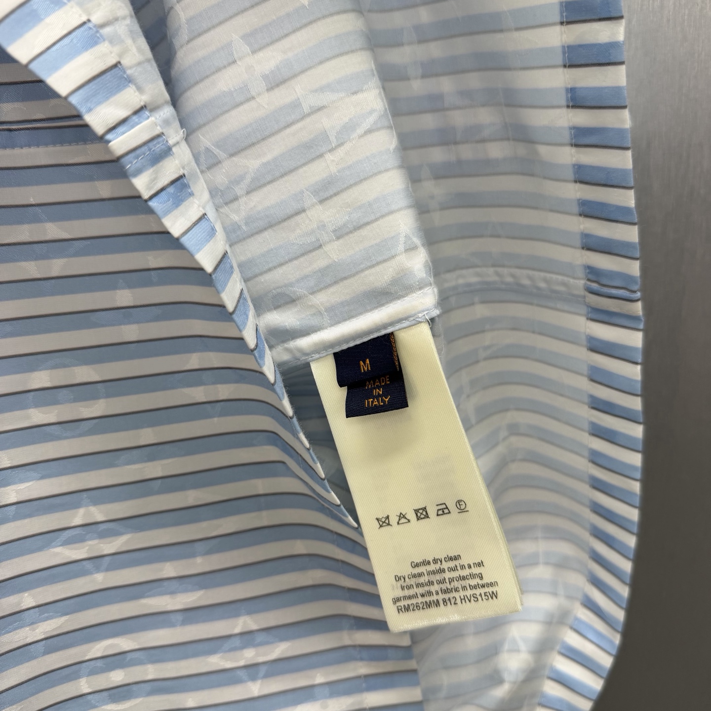 LV A貨 男款 條紋短袖襯衫 清爽直條設計 商務休閒風| 7 LV A貨 男款 條紋短袖襯衫 清爽直條設計 商務休閒風