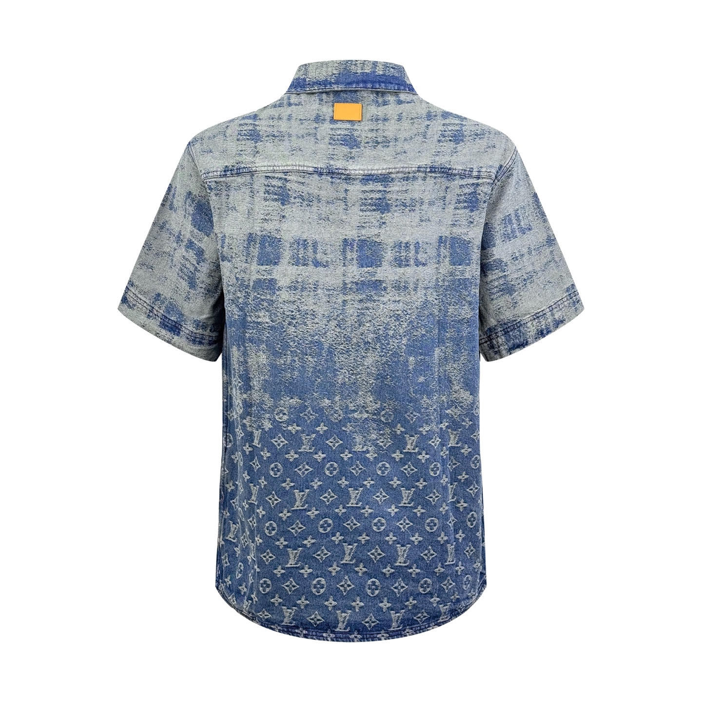 LV 原單 男款 牛仔印花短袖襯衫 滿版Monogram設計 潮流個性款| 14 LV 原單 男款 牛仔印花短袖襯衫 滿版Monogram設計 潮流個性款