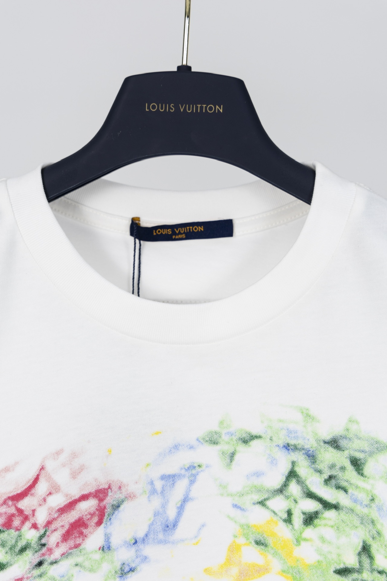 LV 一比一男款彩墨Monogram印花短袖T恤 潮流設計款