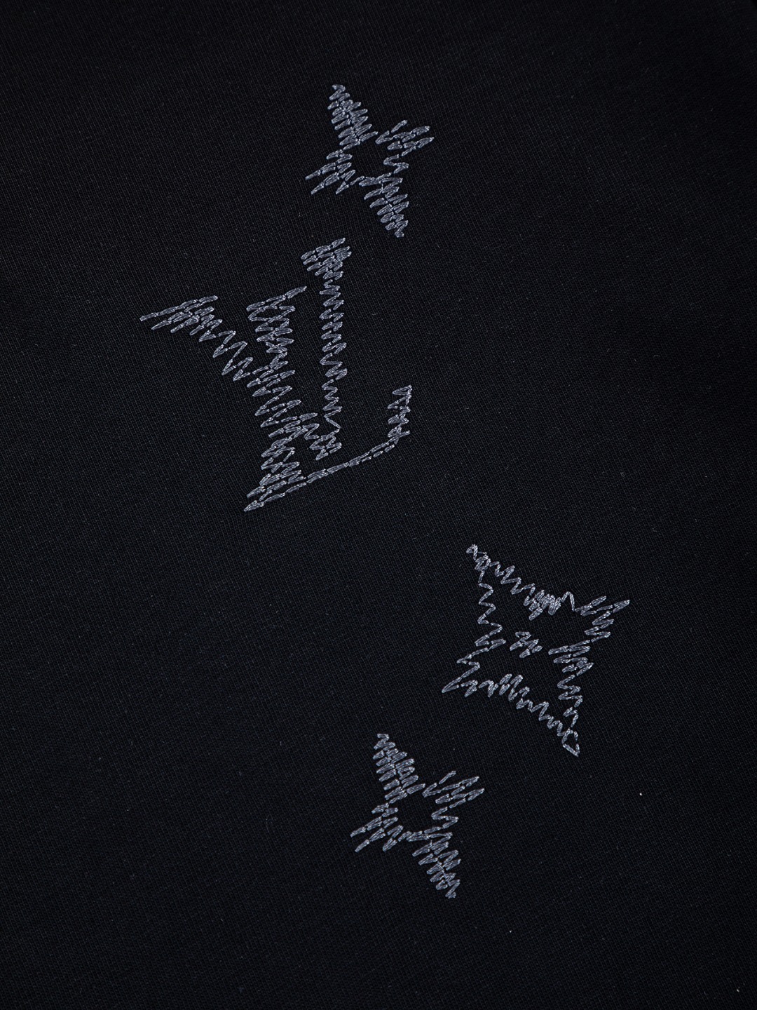 LV一比一Monogram刺繡徽章黑色短袖T恤