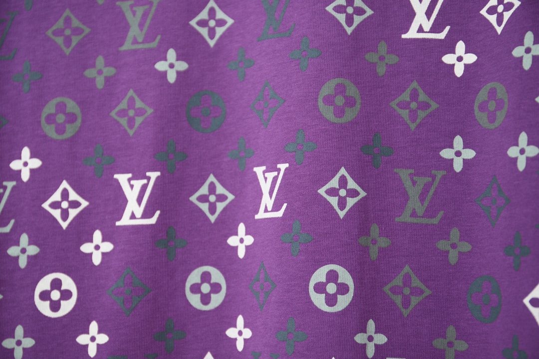 LV A貨紫色Monogram滿版印花短袖T恤