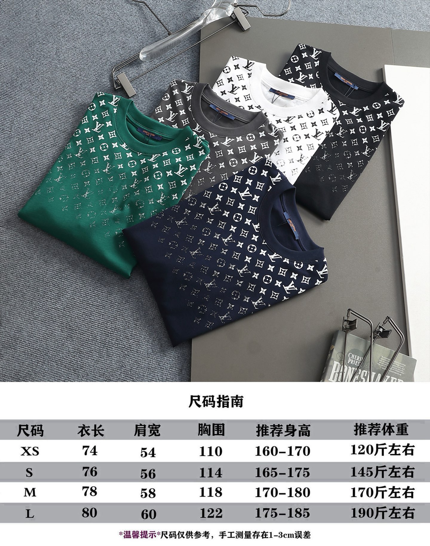 LV高仿Monogram漸層滿版印花短袖T恤潮流休閒百搭款| 15 LV高仿Monogram漸層滿版印花短袖T恤潮流休閒百搭款