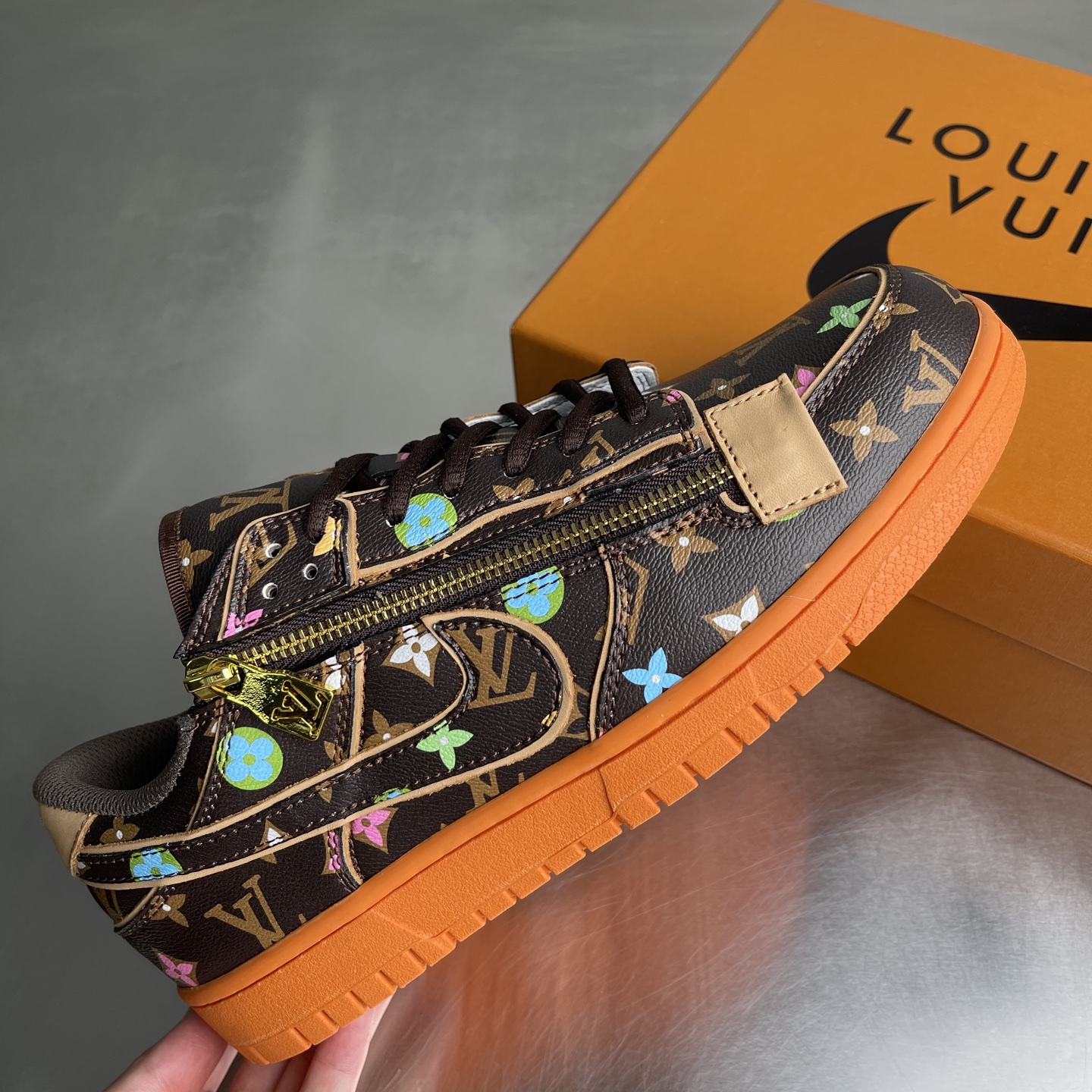 LV原單 × Dunk 彩色老花聯名運動鞋 潮流街頭板鞋| 12 LV原單 × Dunk 彩色老花聯名運動鞋 潮流街頭板鞋