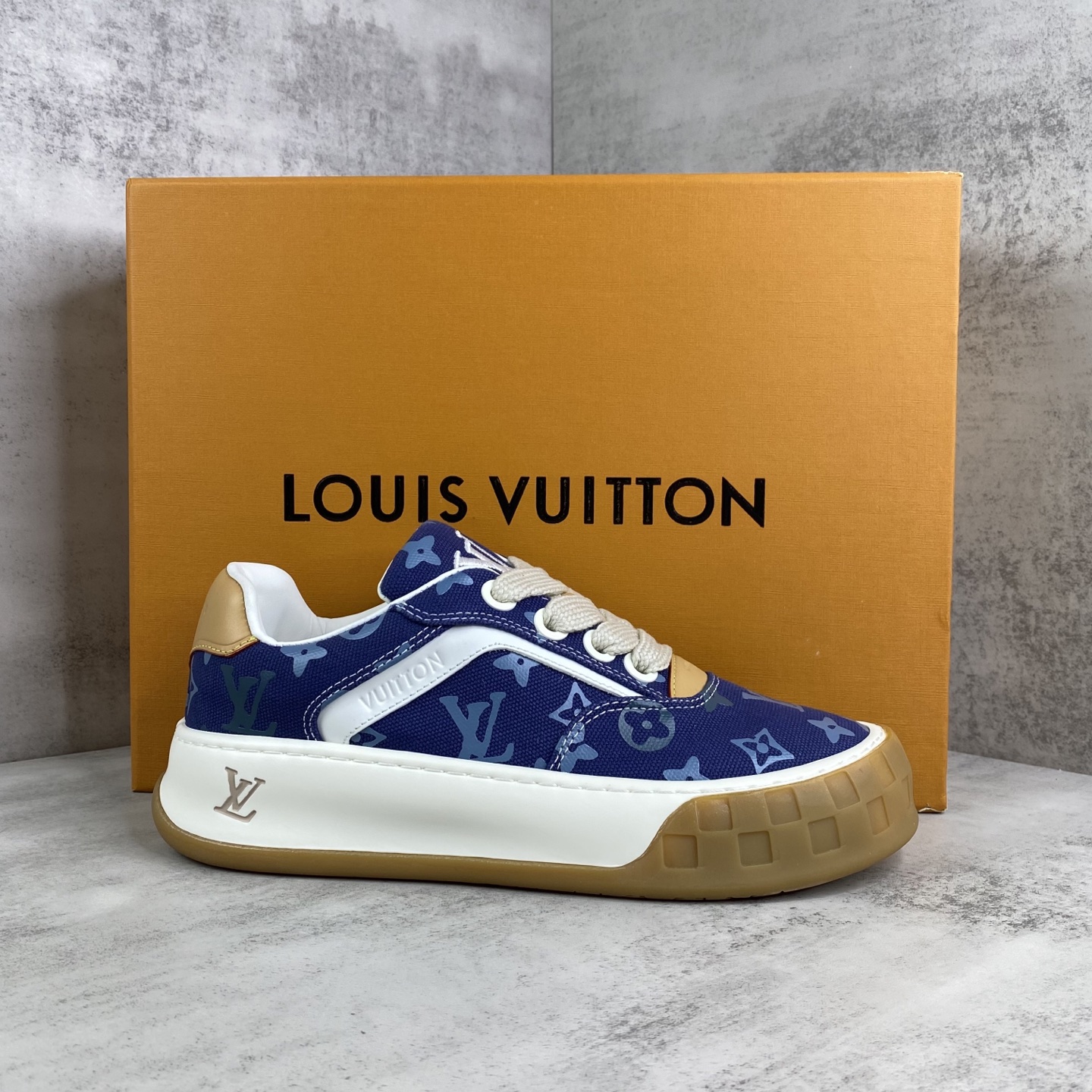 LV 原單 Trainer Maxi 藍色 Monogram 厚底運動鞋| 6 LV 原單 Trainer Maxi 藍色 Monogram 厚底運動鞋
