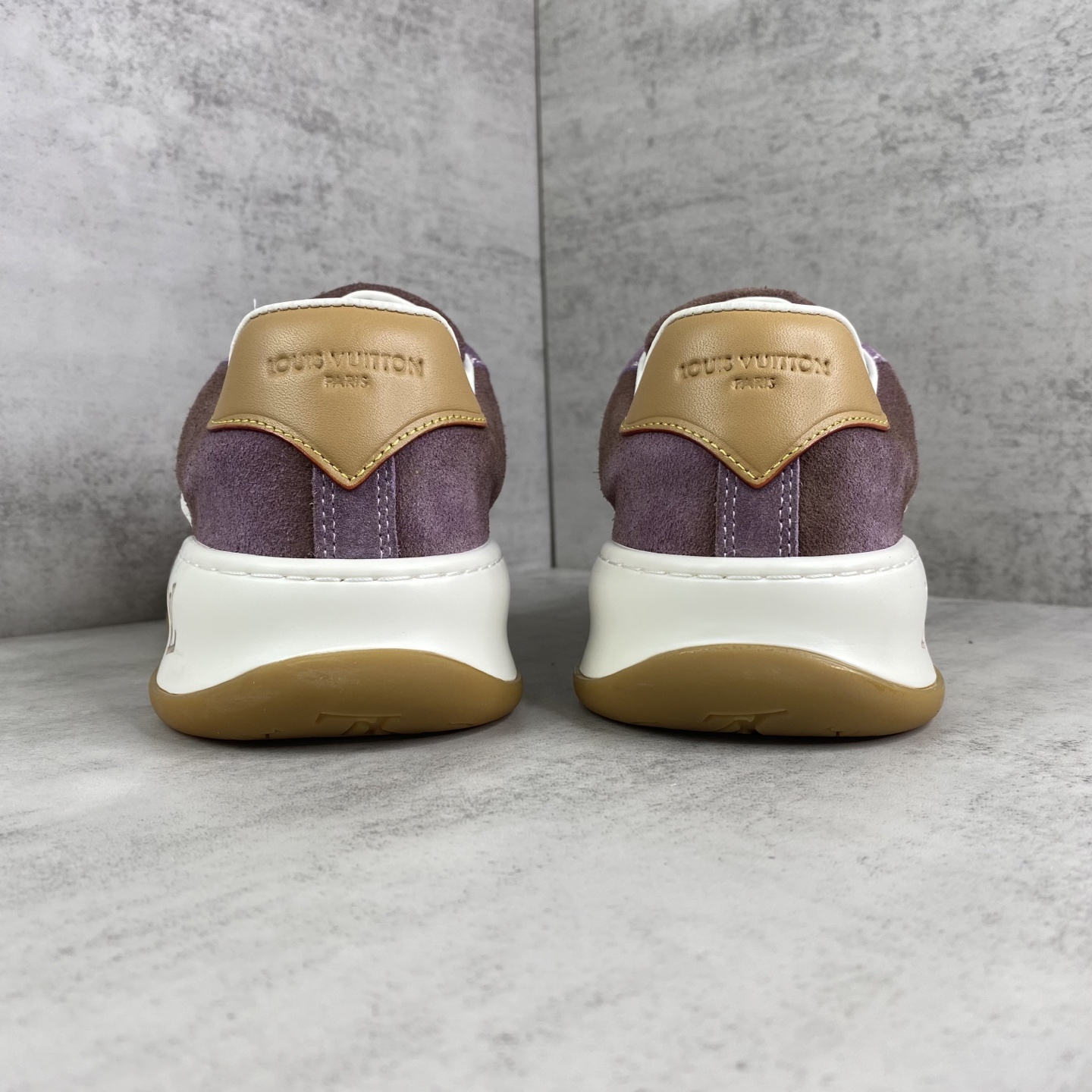 LV 原單 Trainer Maxi 紫色麂皮厚底休閒鞋