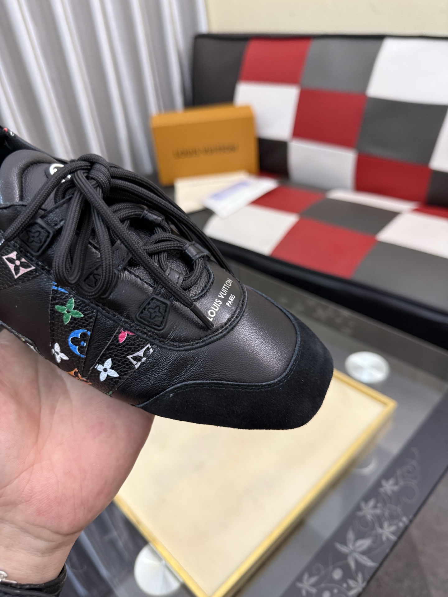 LVA貨黑彩Monogram復古休閒鞋 個性潮流運動鞋男女百搭鞋款| 10 LVA貨黑彩Monogram復古休閒鞋 個性潮流運動鞋男女百搭鞋款