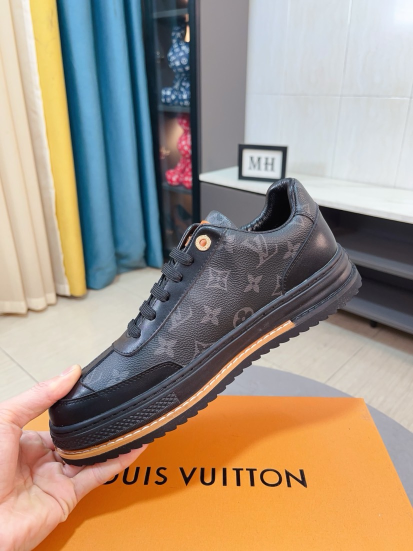 LV 一比一黑色Monogram休閒運動鞋 精品百搭鞋款| 10 LV 一比一黑色Monogram休閒運動鞋 精品百搭鞋款