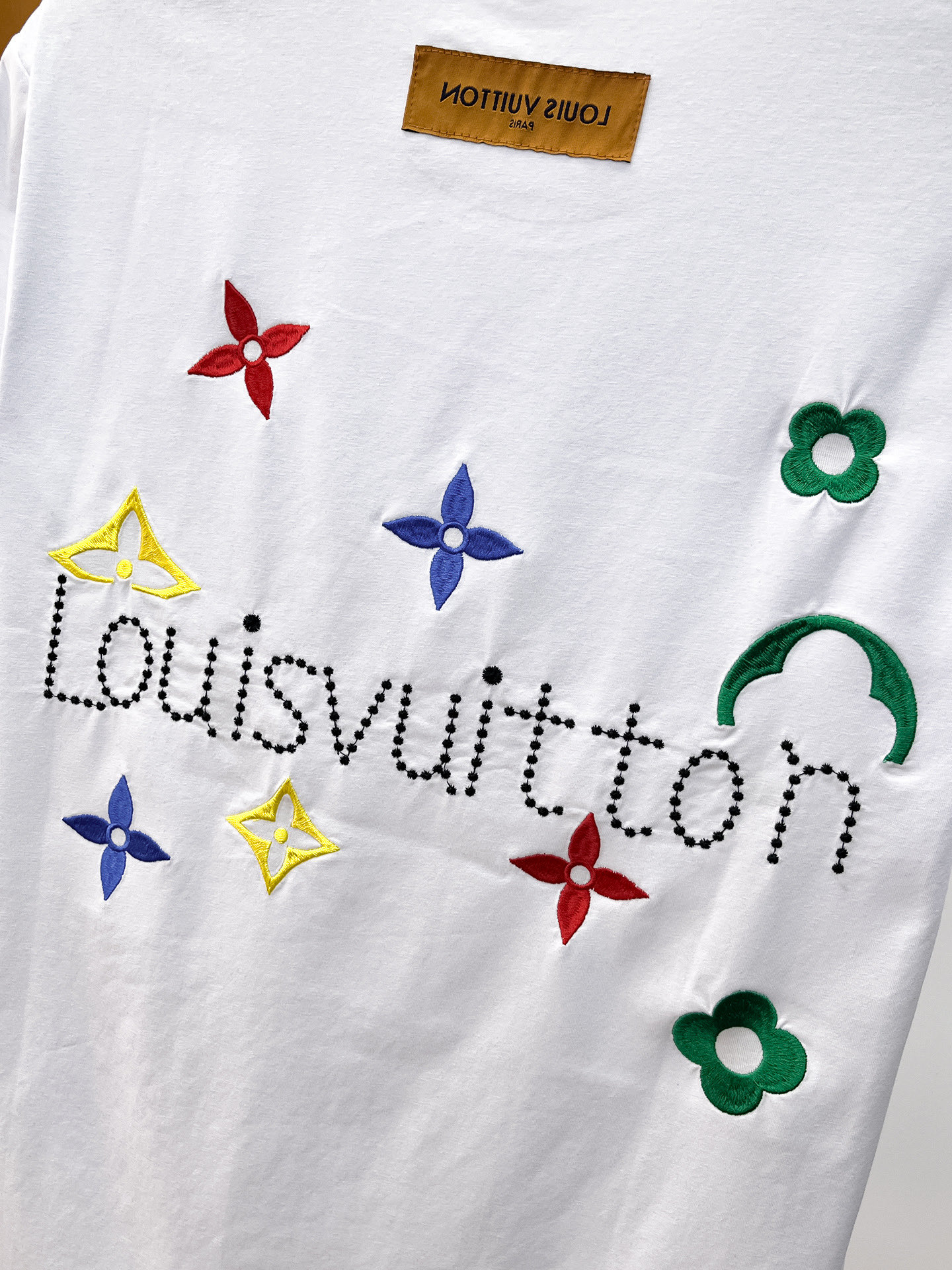 LV 原單 男款 彩點Logo短袖T恤 百搭休閒款| 13 LV 原單 男款 彩點Logo短袖T恤 百搭休閒款