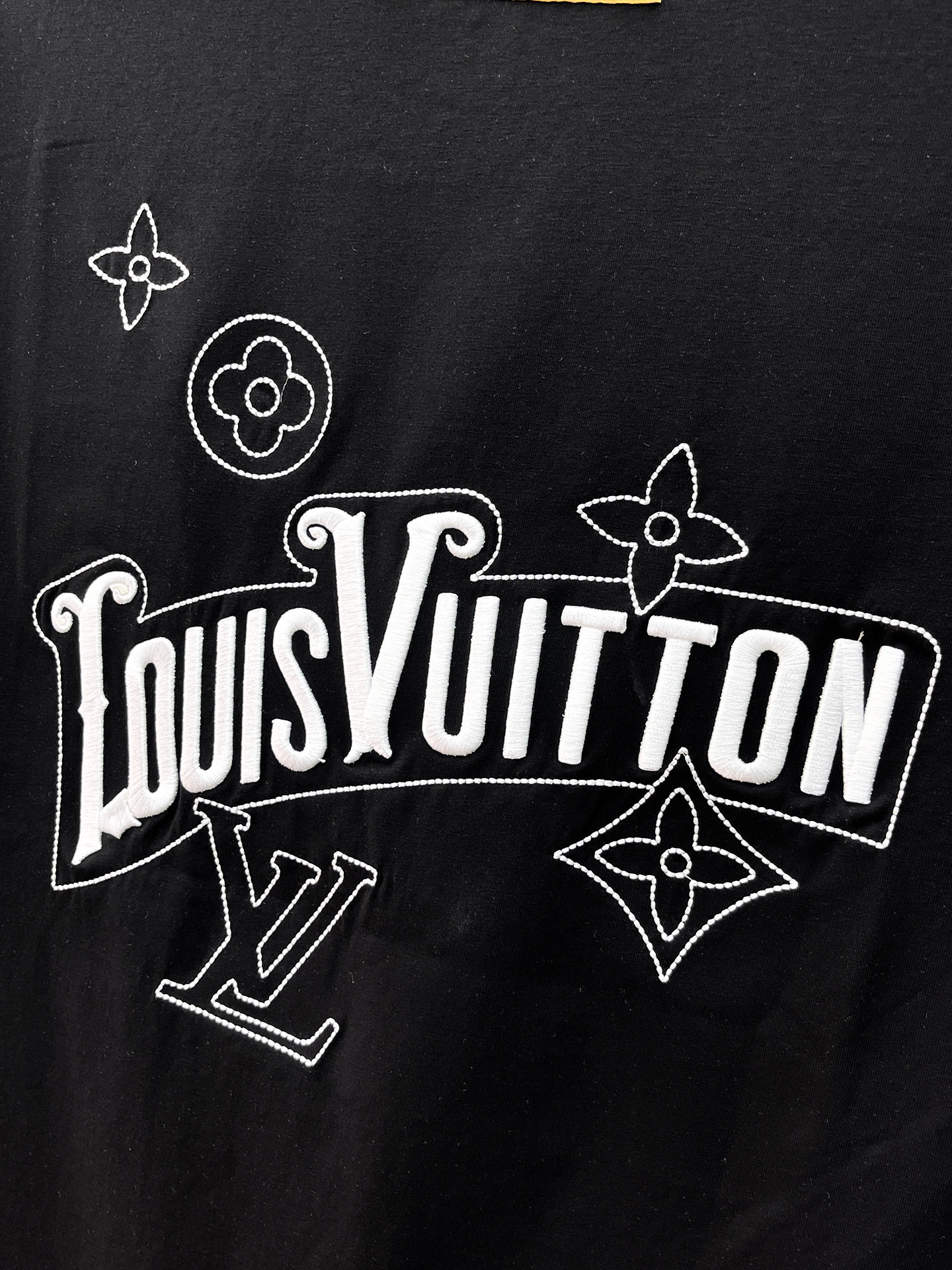 LV 高仿男款 花紋Logo短袖T恤 極簡潮流風| 15 LV 高仿男款 花紋Logo短袖T恤 極簡潮流風
