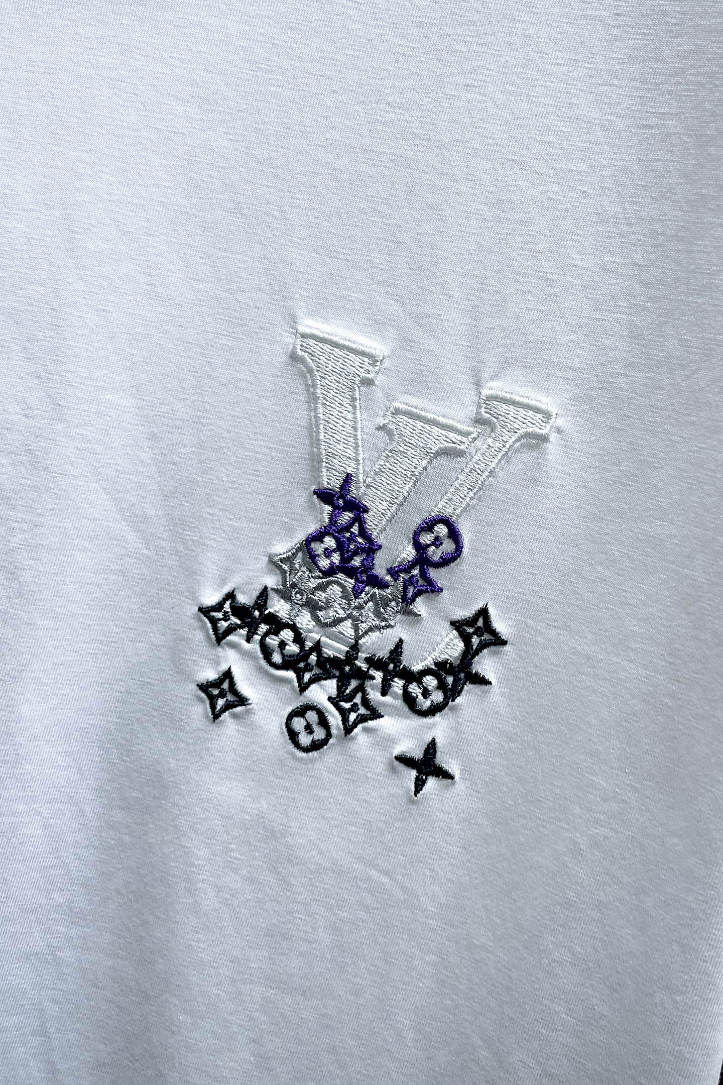 LV 高仿 男款 花簇Logo短袖T恤 清爽百搭風| 10 LV 高仿 男款 花簇Logo短袖T恤 清爽百搭風