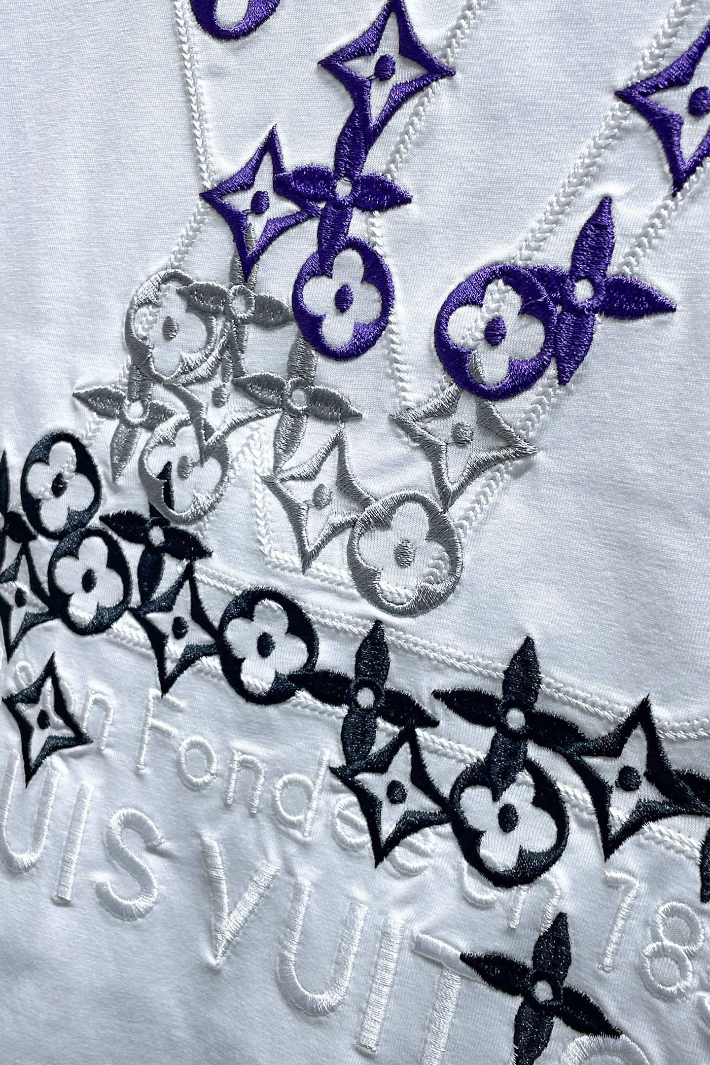 LV 高仿 男款 花簇Logo短袖T恤 清爽百搭風| 7 LV 高仿 男款 花簇Logo短袖T恤 清爽百搭風