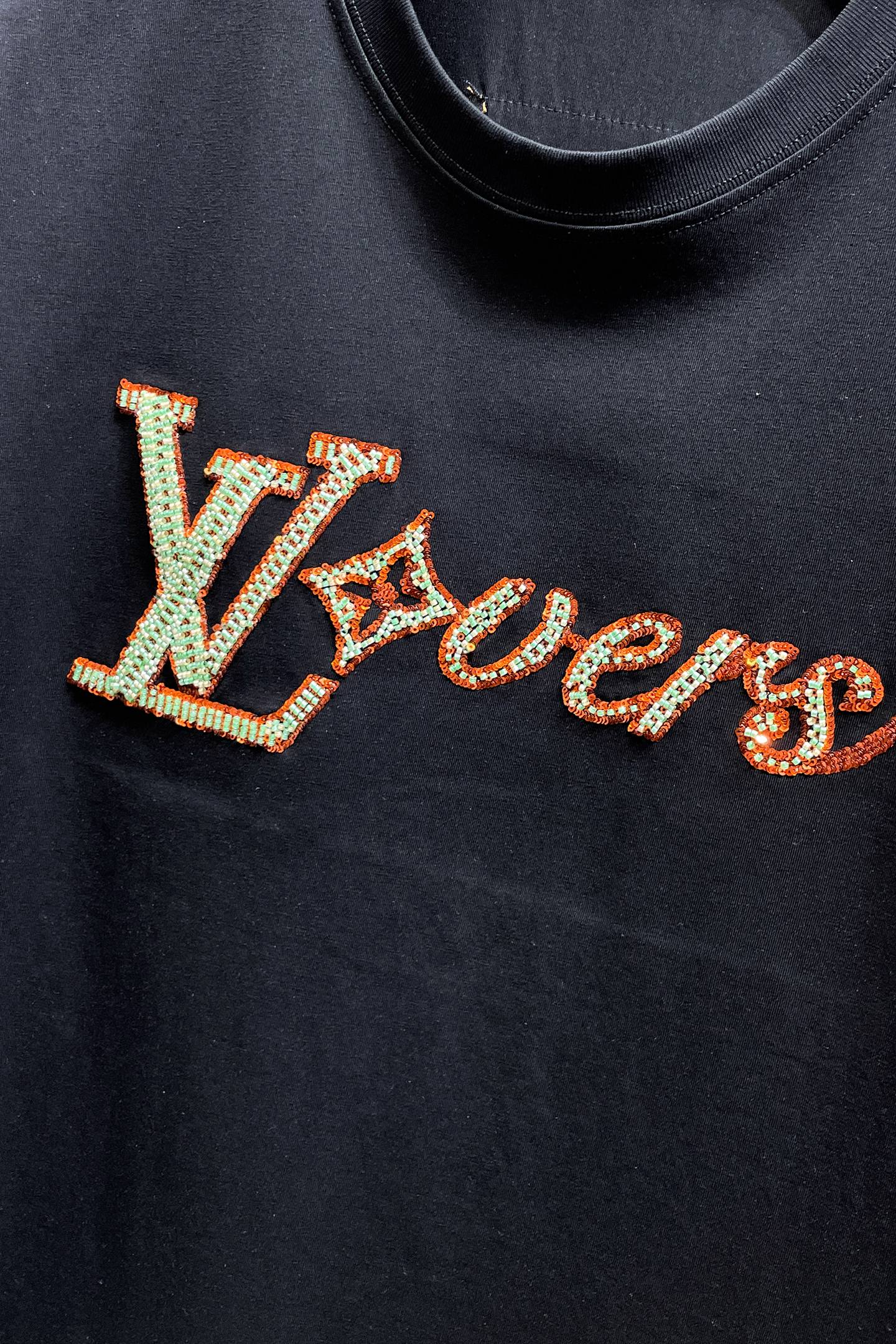 LV 原單 男款 大Logo刺繡短袖T恤 潮流街頭風| 10 LV 原單 男款 大Logo刺繡短袖T恤 潮流街頭風