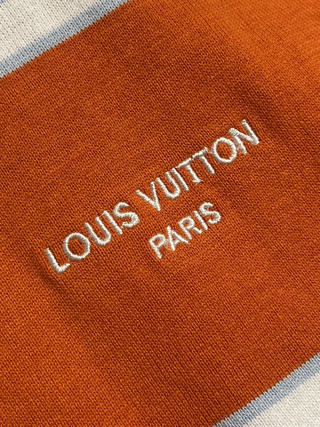 LV A貨 男款 撞色條紋短袖T恤 寬條設計 吸睛潮流風格