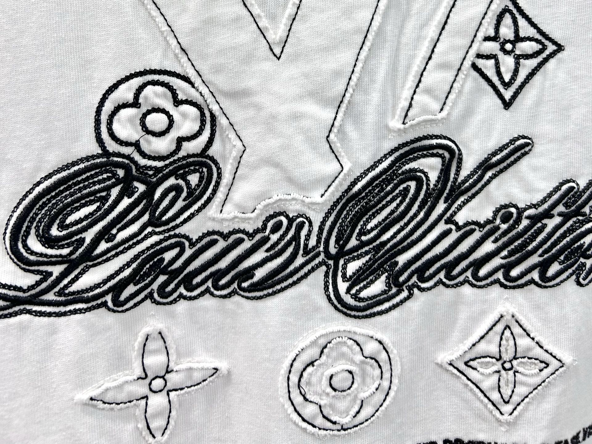 LV 原單 男款 簡約刺繡Logo短袖T恤 百搭清爽休閒款