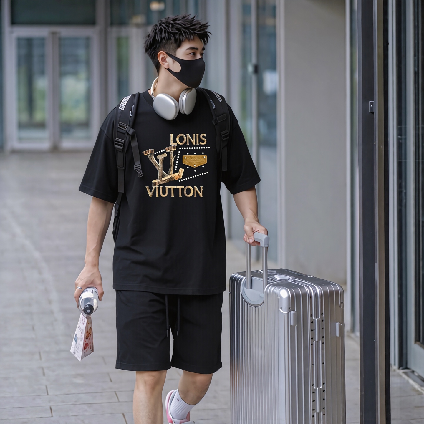 LV A貨 男款 字母印花短袖T恤 潮流個性設計款| 11 LV A貨 男款 字母印花短袖T恤 潮流個性設計款