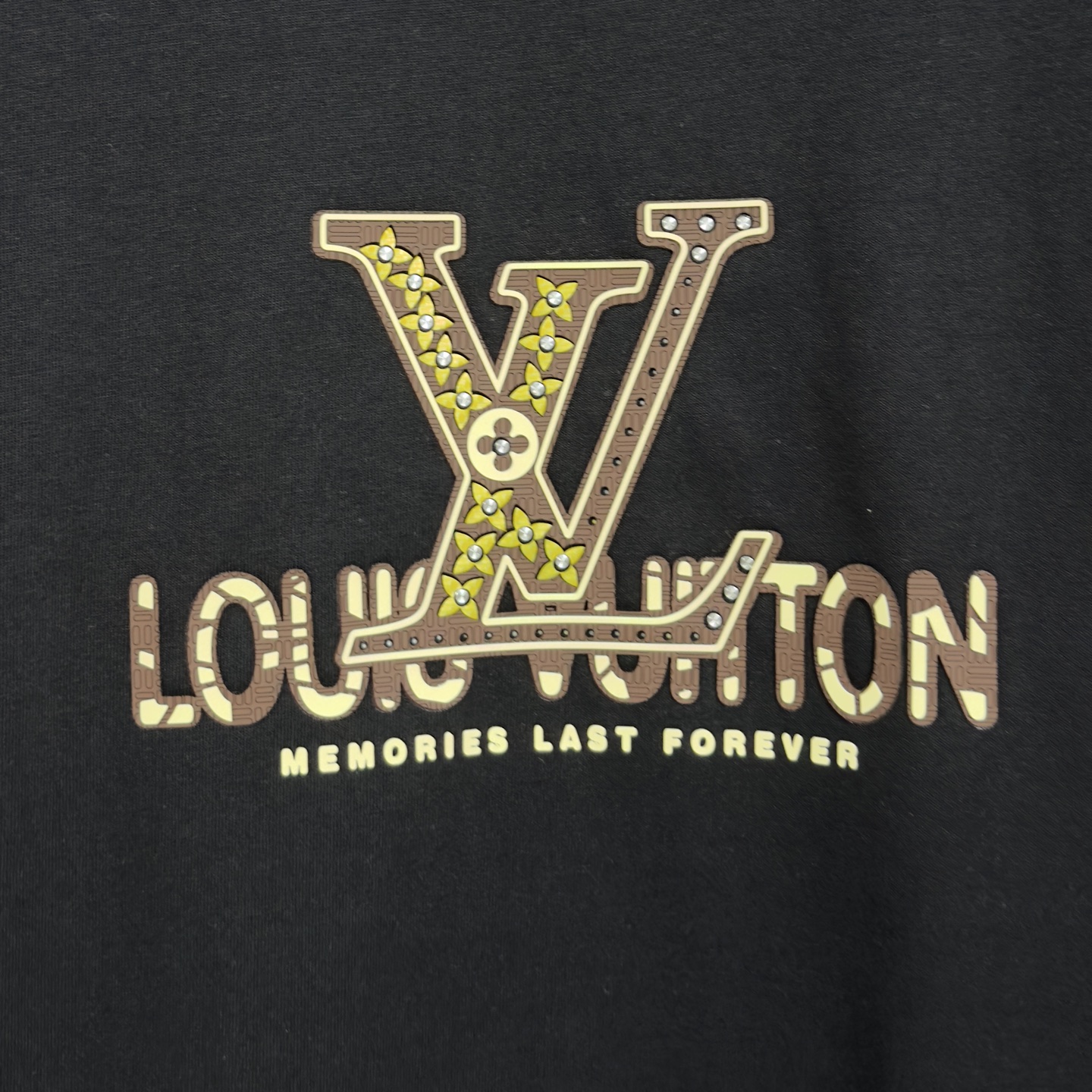 LV 高仿 男款 金色Logo印花短袖T恤 高級質感百搭款| 9 LV 高仿 男款 金色Logo印花短袖T恤 高級質感百搭款