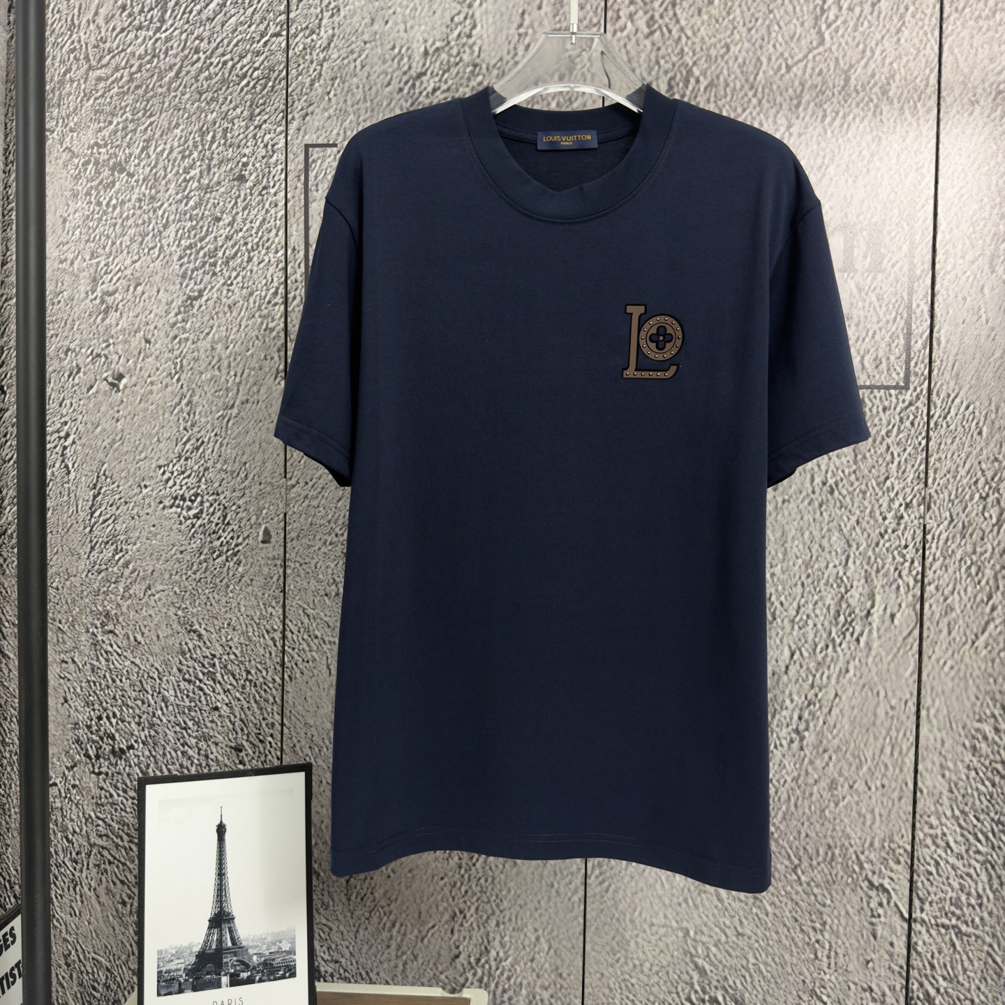 LV A貨 男款 刺繡LO標誌短袖T恤 商務休閒款