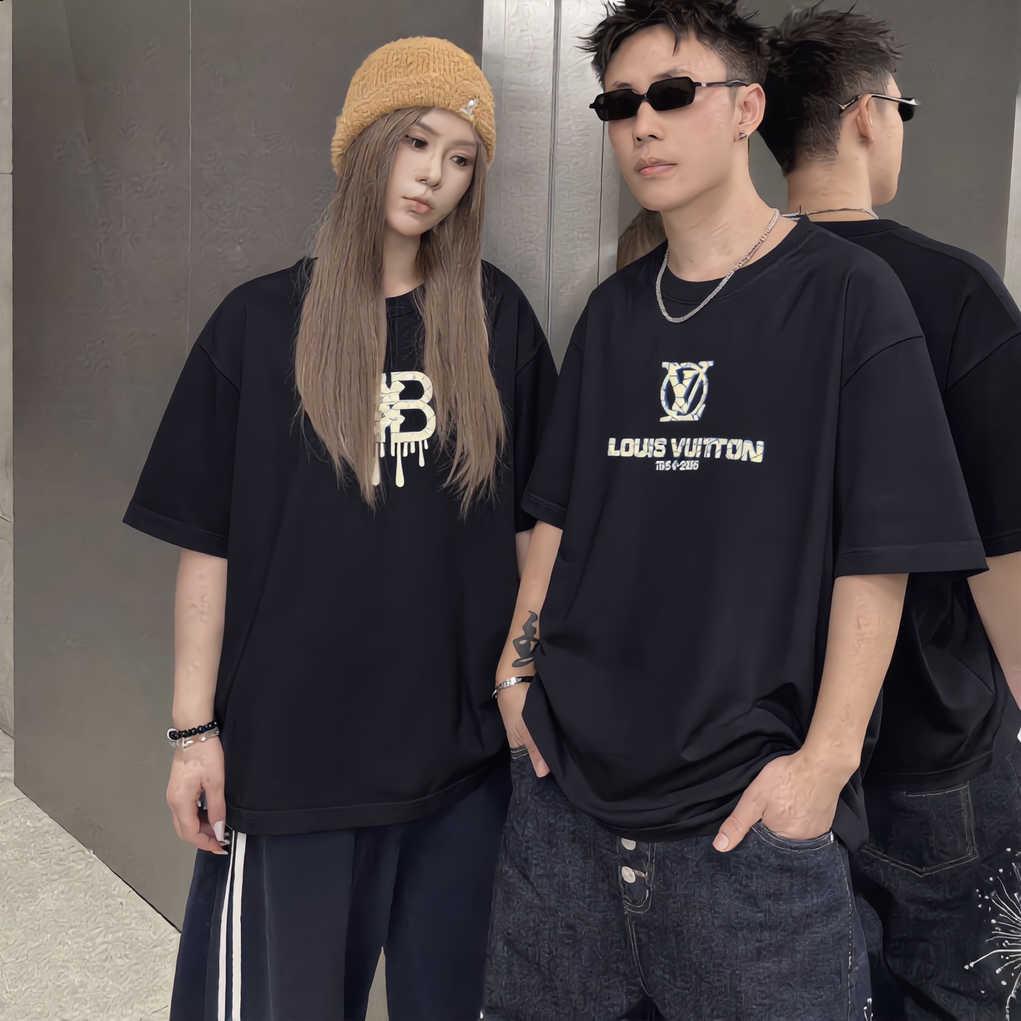 LV 復刻 男款 經典圓標印花短袖T恤 潮流百搭款| 13 LV 復刻 男款 經典圓標印花短袖T恤 潮流百搭款